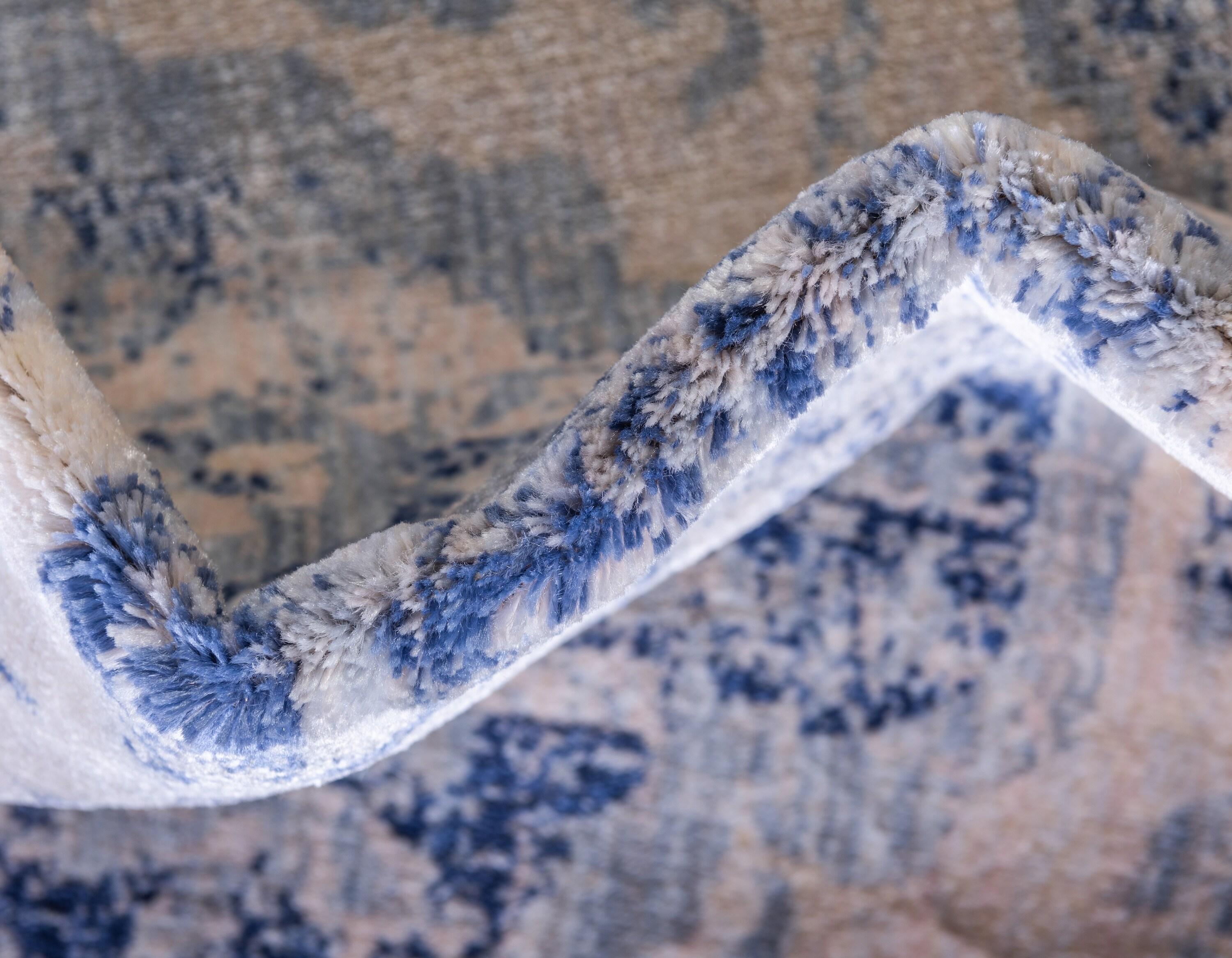 Unique Loom Asheville Collection Area Rug - Tanglewood (8'  x 10' Rectangle Blue/Light Blue)