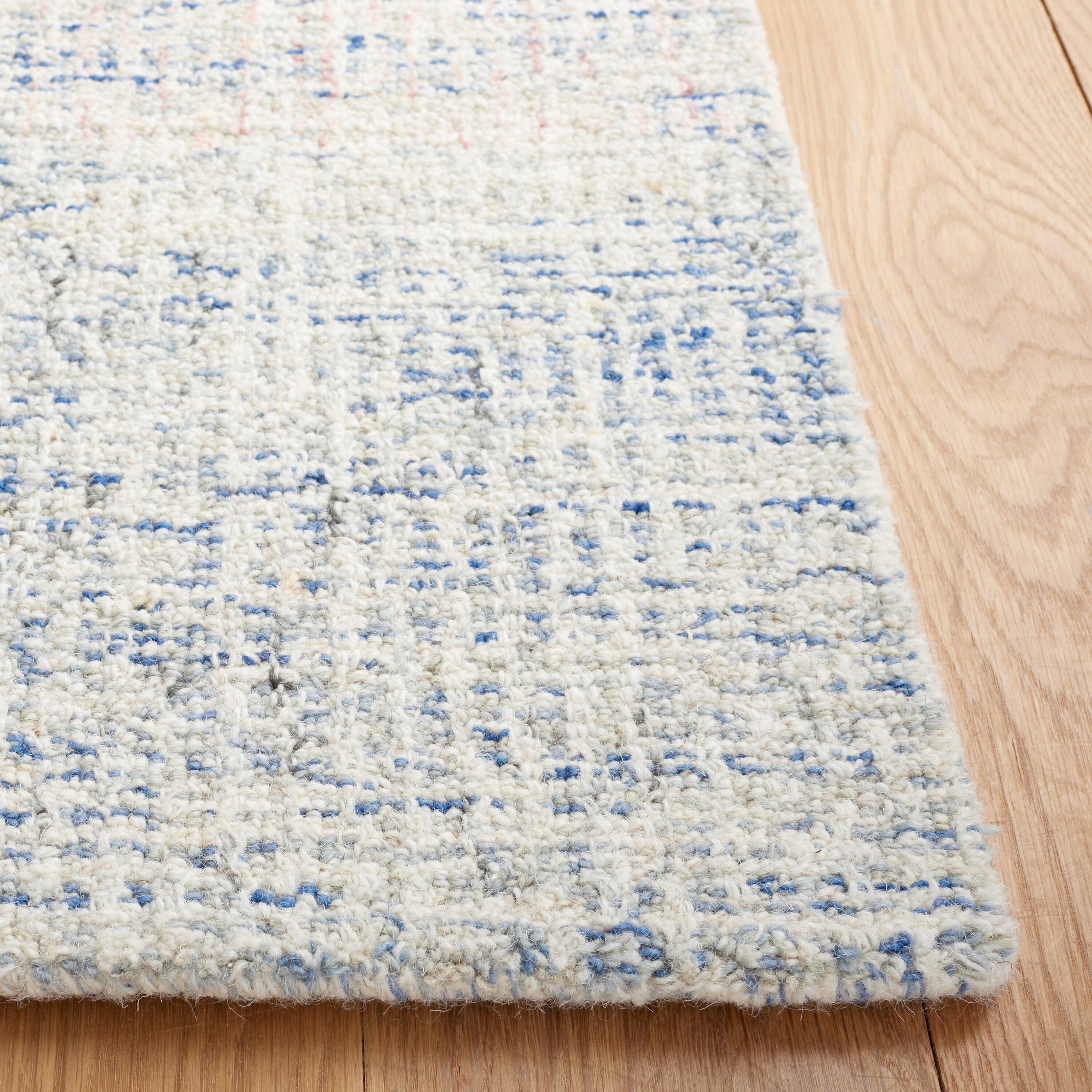 Sand & Stable™ Zachary Handmade Tufted Wool Blue/Ivory Area Rug