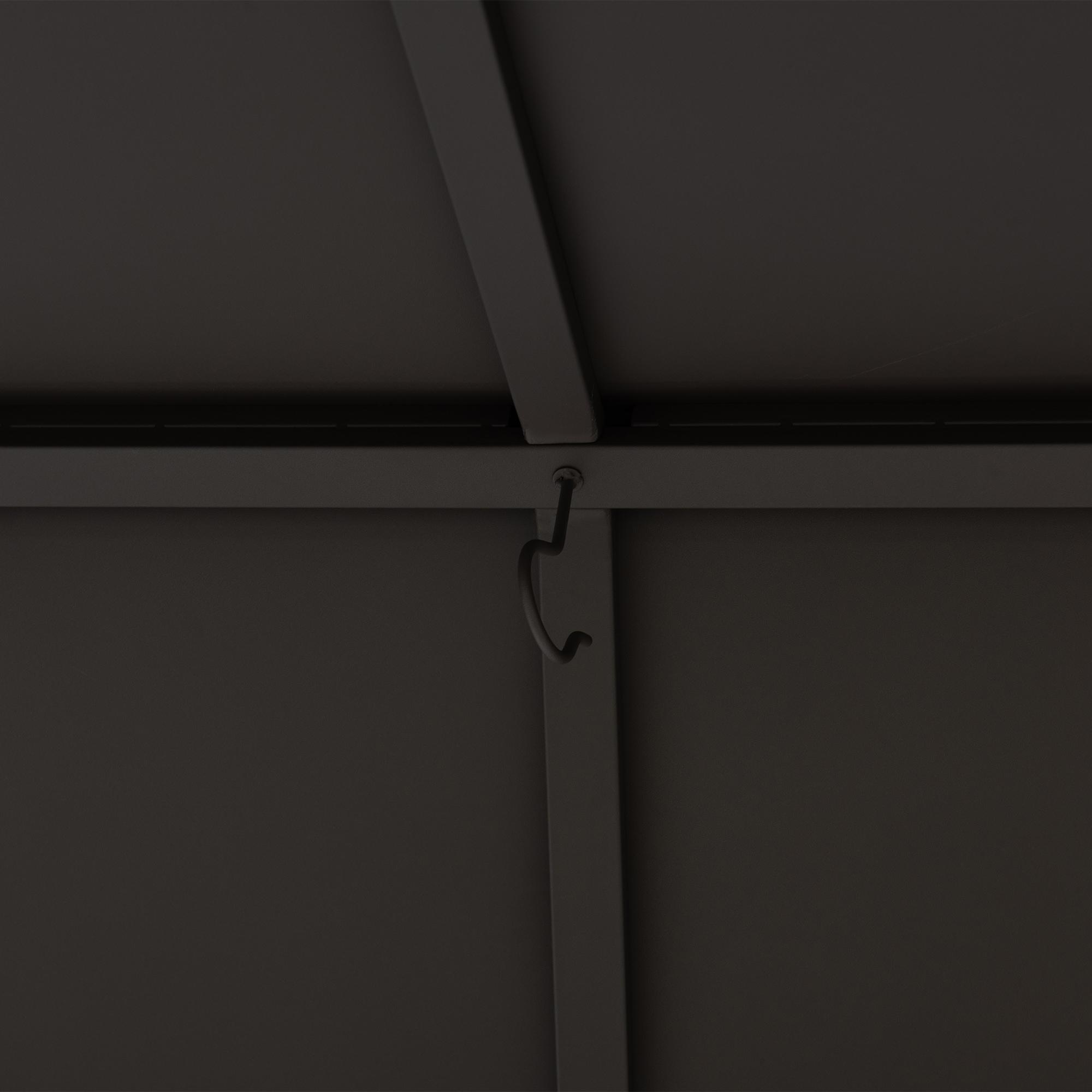 Sunjoy Sunjoy Hardtop Gazebo 12 x 16 ft. Outdoor Gazebo, Heavy Duty Steel Frame Gazebo, Double Tiered Metal Gazebo with Ceiling Hook and Removable Netting Sidewalls