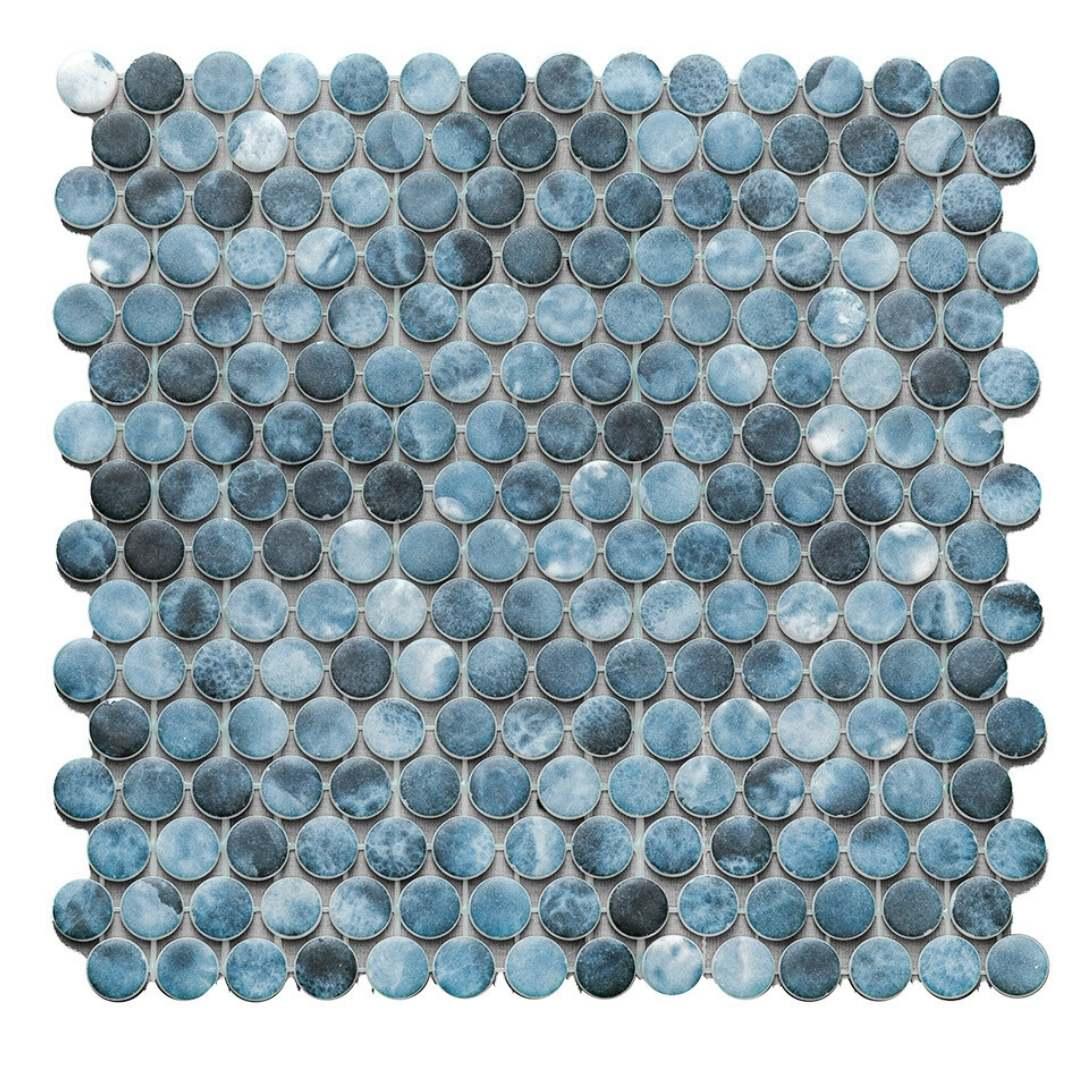 Eterna Penny 12"x12" Recycled Glass Mosaic Tile