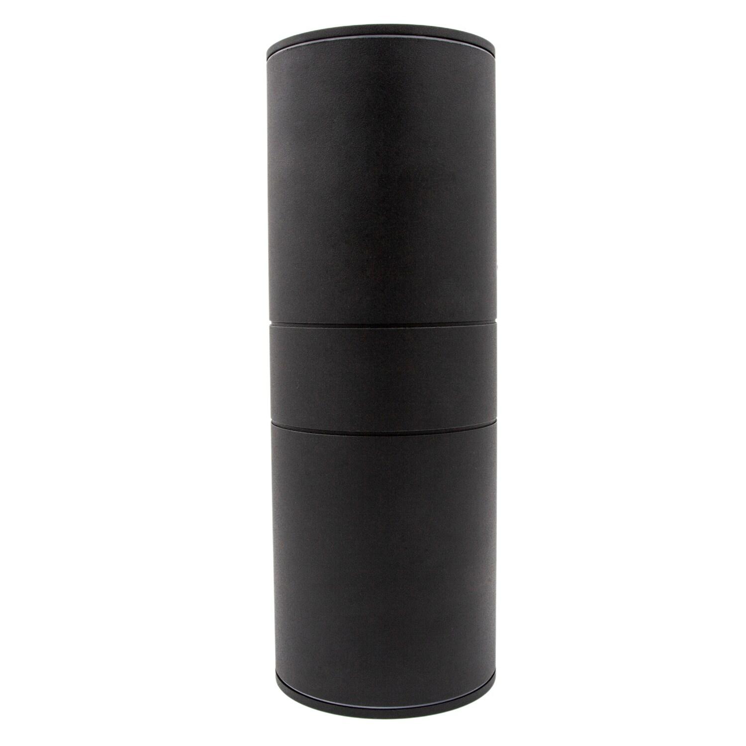 Maxxima Cylinder LED Outdoor Wall Light - Modern Wall Wash Up and Down Porch Light, 24 Watt, 3000K Warm White,