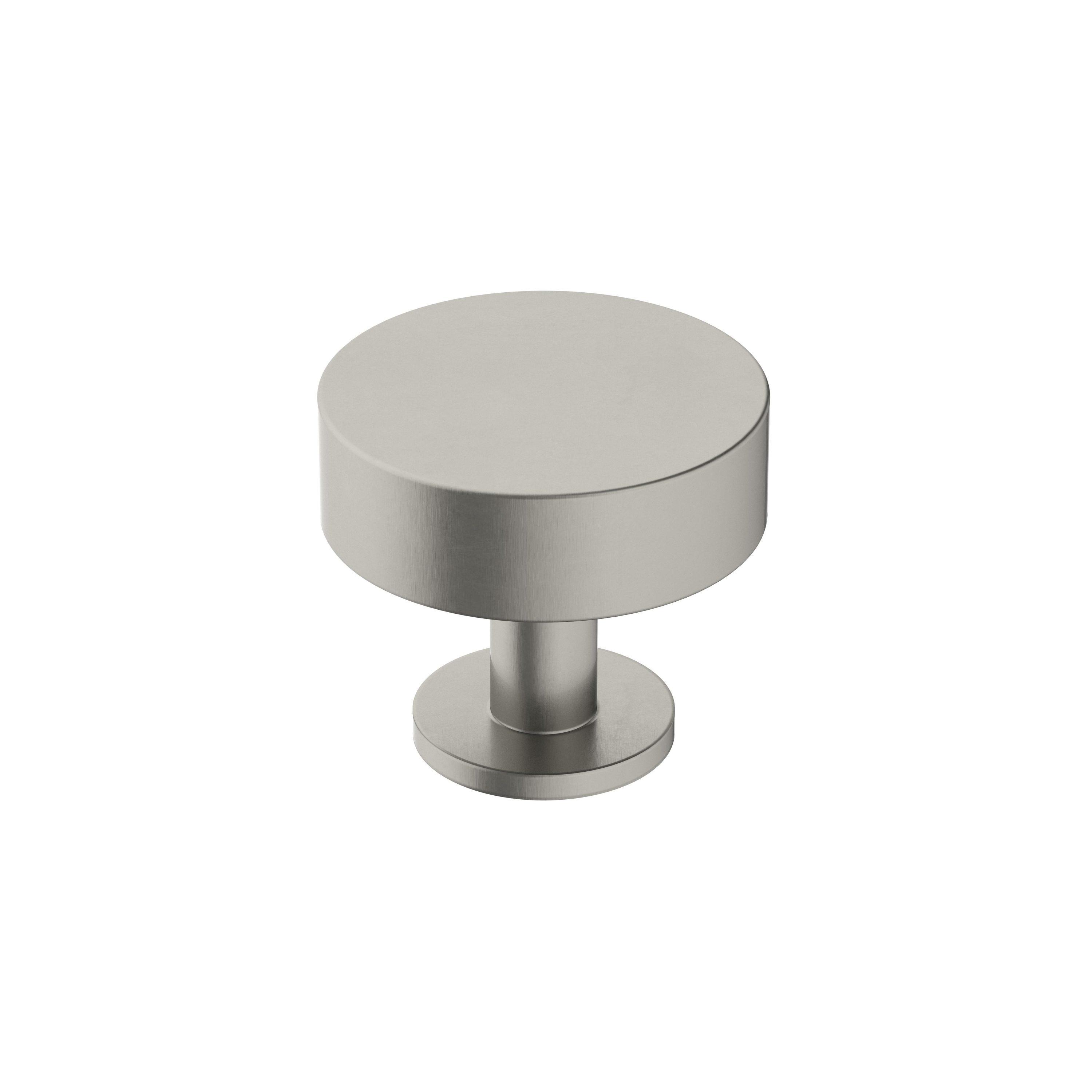 Amerock Radius 1-1/4 inch (32mm) Diameter Satin Nickel Cabinet Knob
