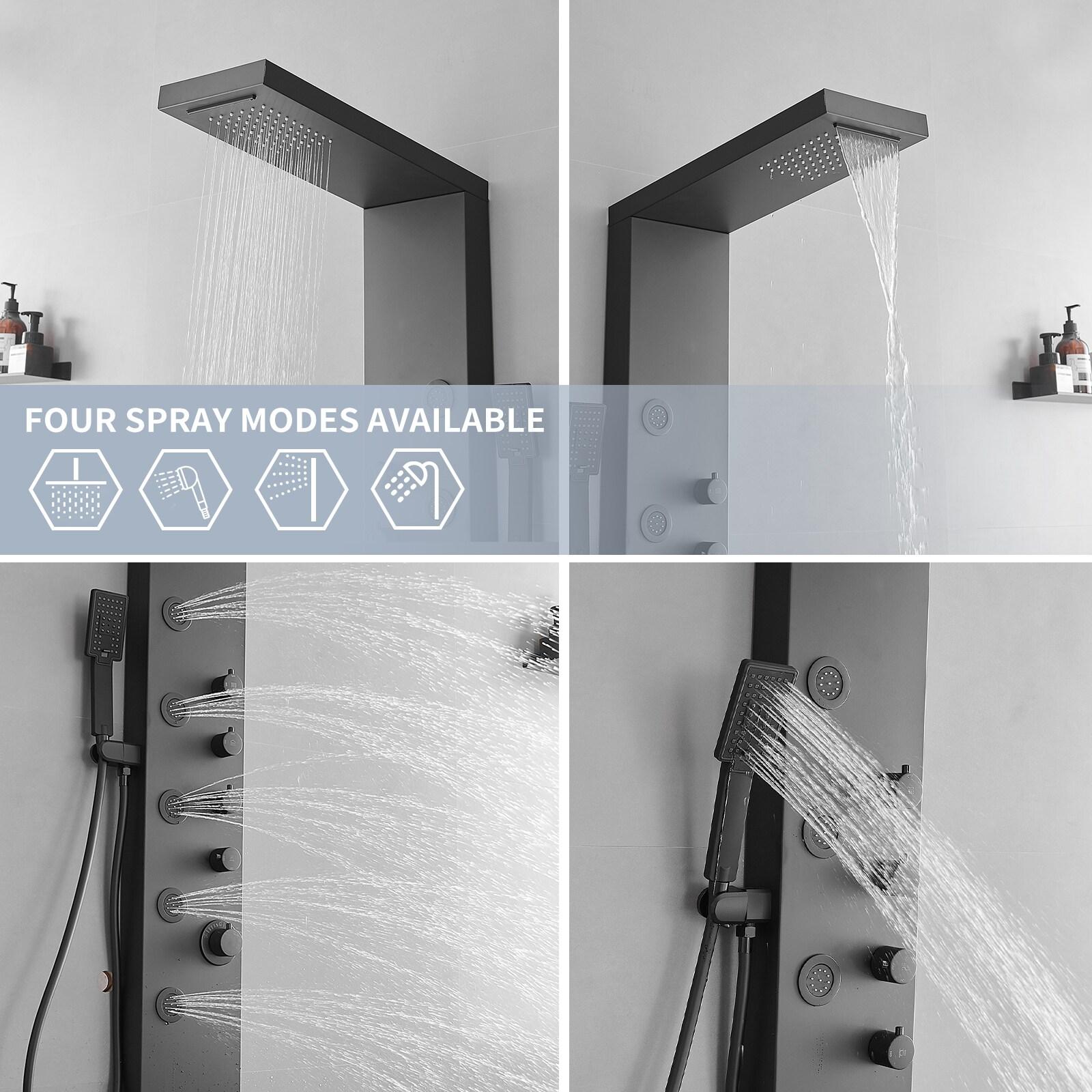 52'' Shower Panel with Fixed Shower Head