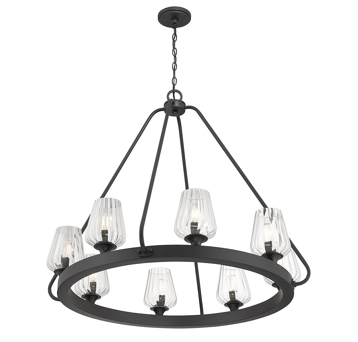 Savoy House Carlton 8 - Light Chandelier in  Matte Black