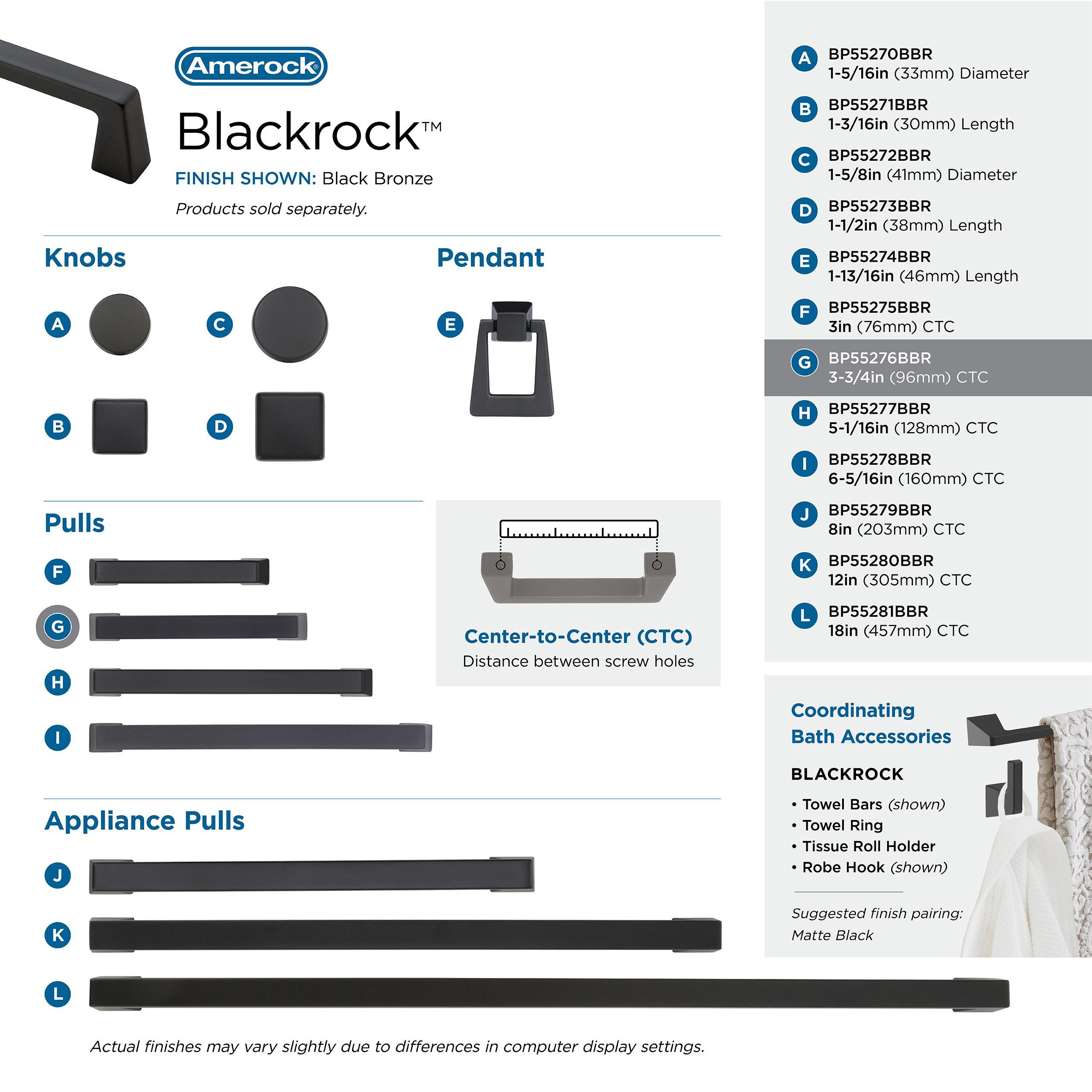 Blackrock 3 3/4" Center to Center Bar Pull