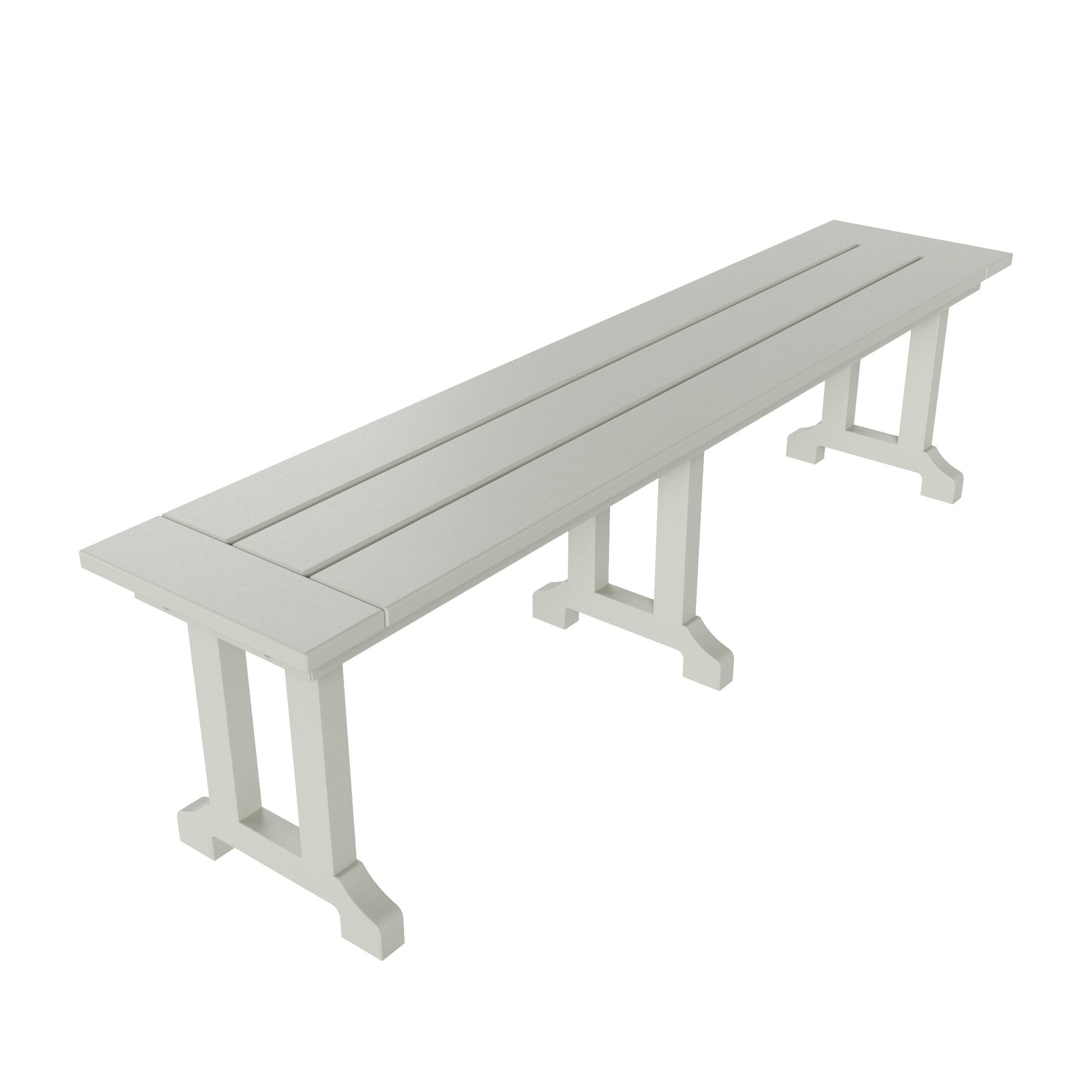 Polytrends  Laguna Hdpe All Weather Outdoor Patio 65" Bench Sand