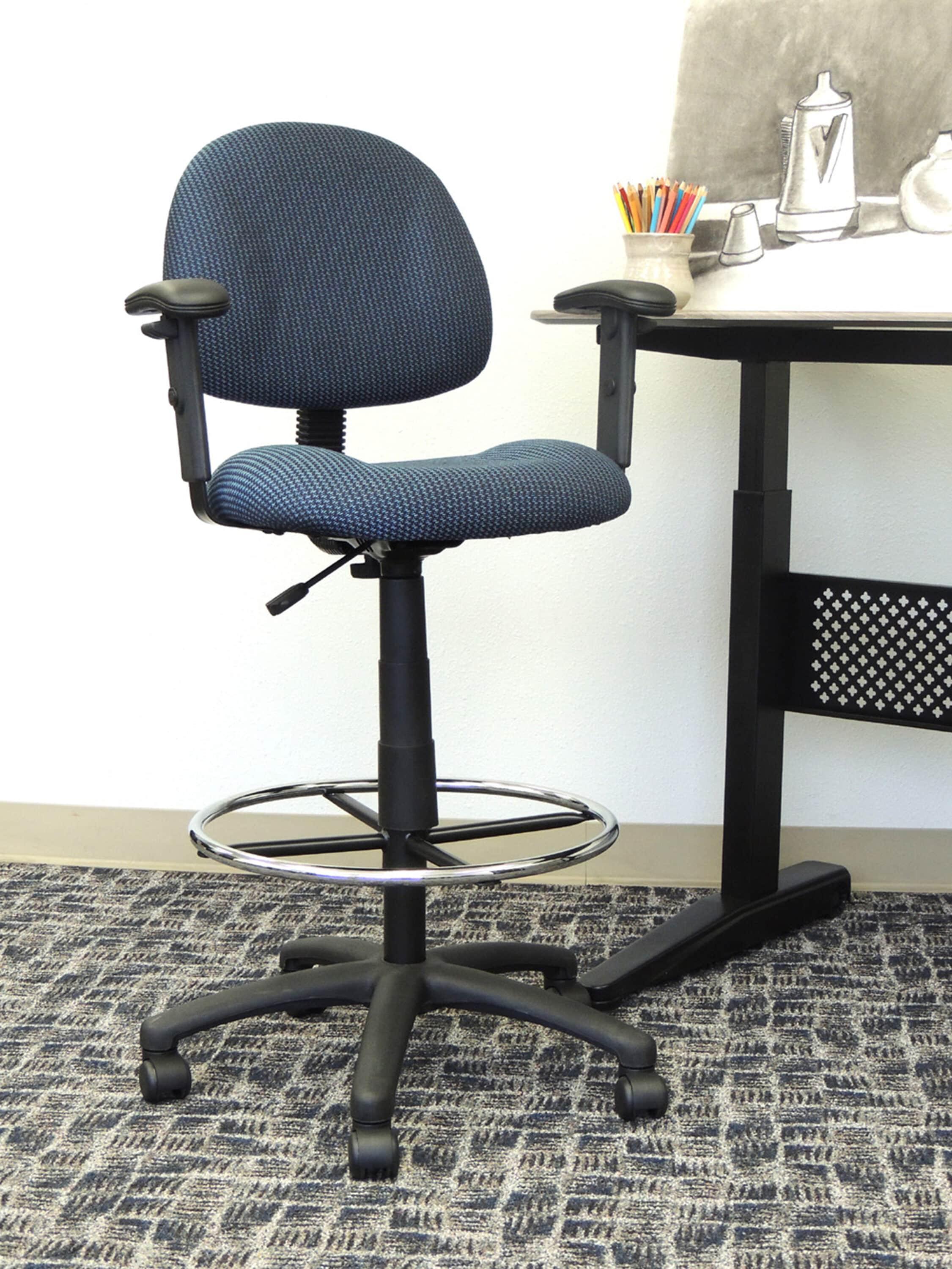 Polyester / Polyester Blend Drafting Chair