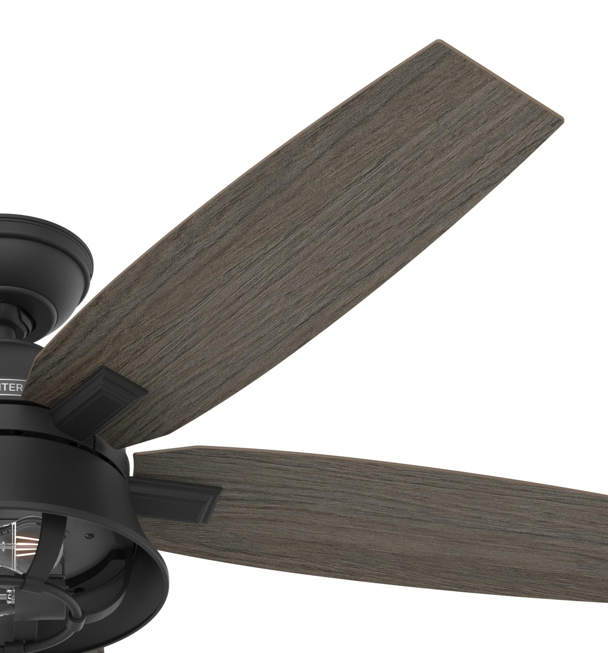 52" Hampshire 5 - Blade Ceiling Fan With LED Light Kit And Handheld Remote