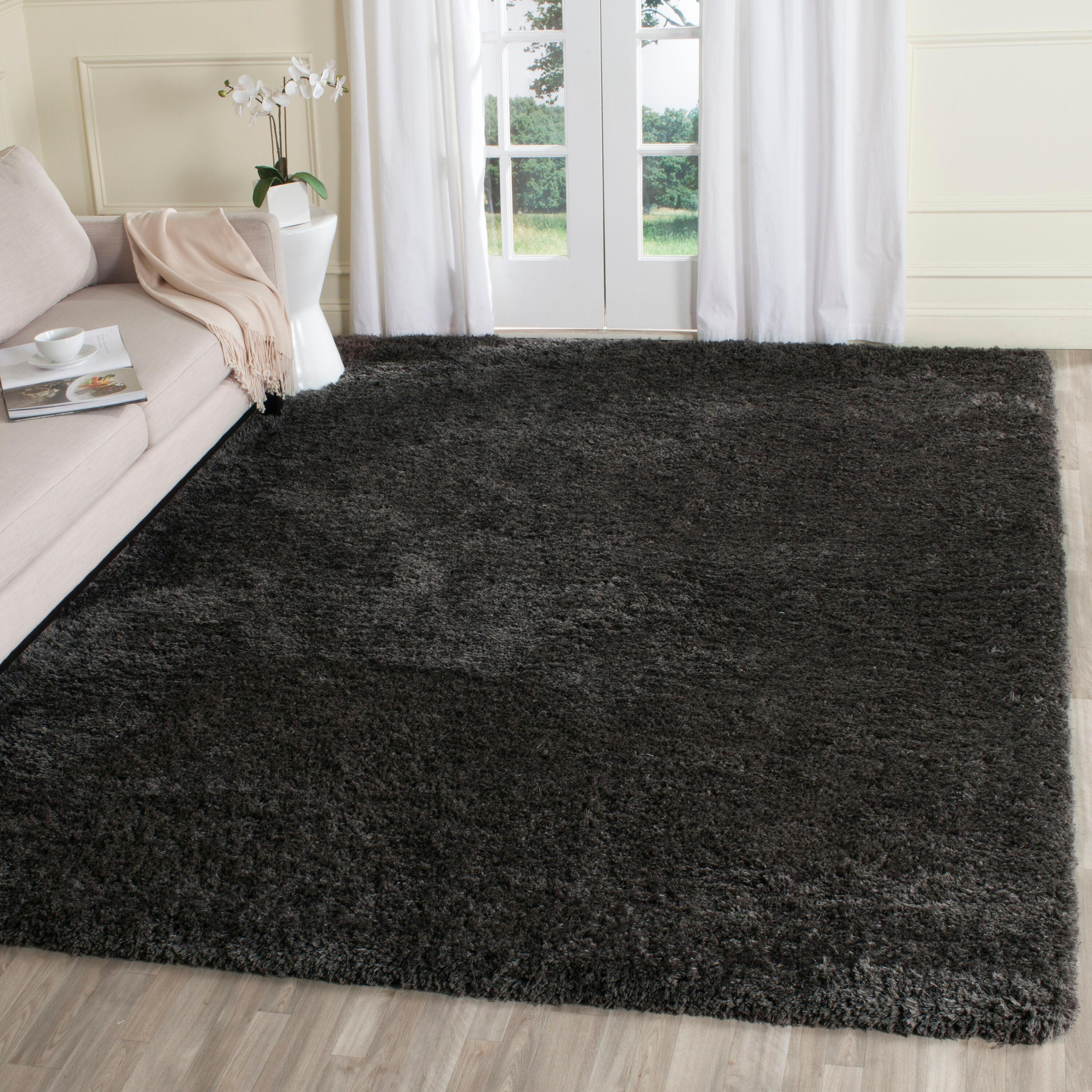 Supreme Shag SGS621 Hand Tufted Indoor Area Rug - Dark Grey - 8'x10' - Safavieh