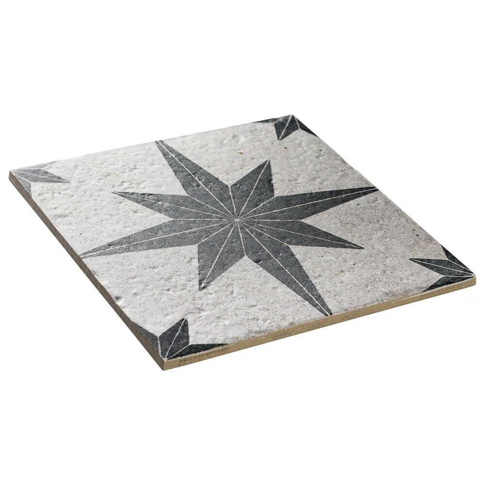 BATCH Tulum Compass 8" x 8" Patterned Wall & Floor Tile
