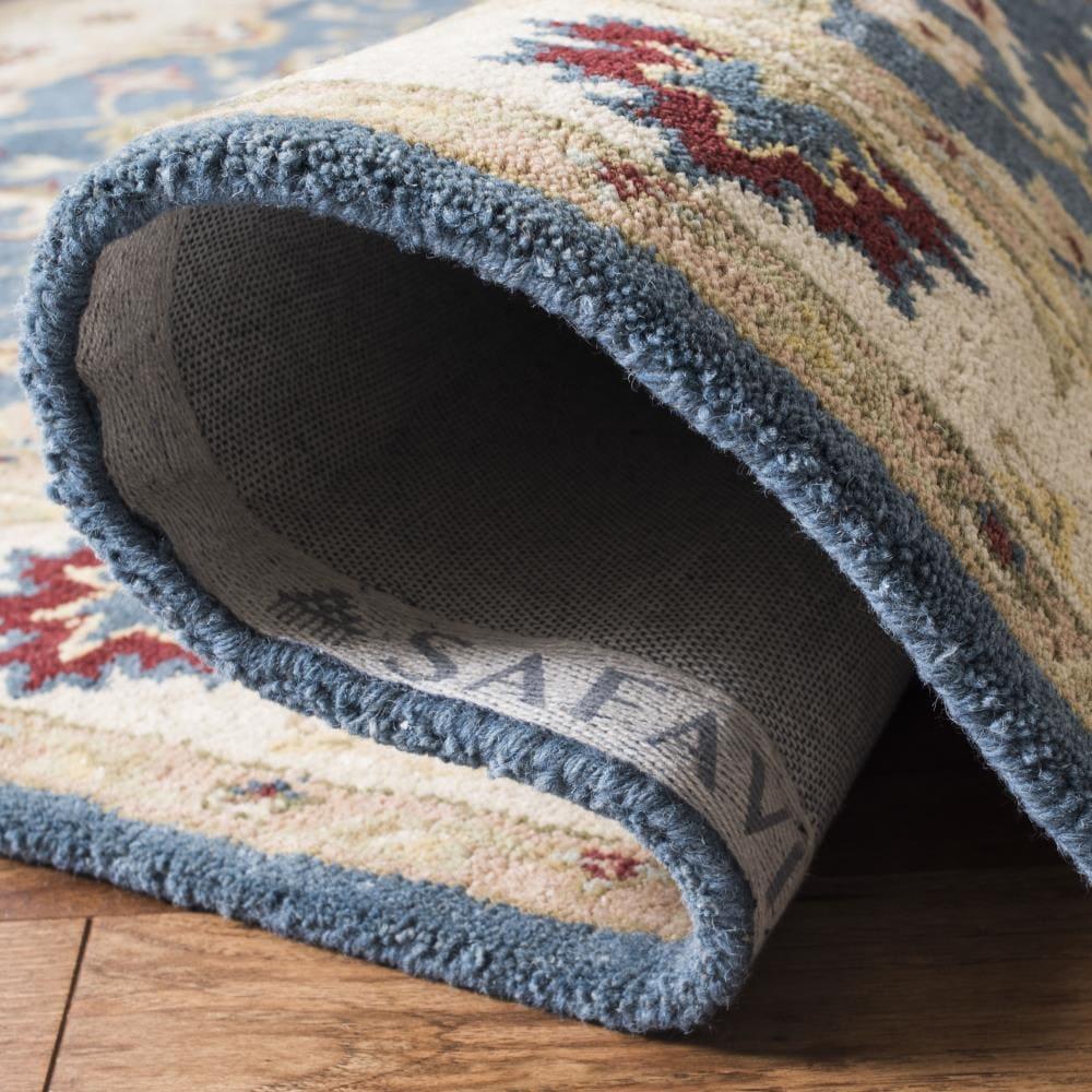 Antiquity AT15 Hand Tufted Indoor Area Rug - Blue/Beige - 8'3"x11' - Safavieh