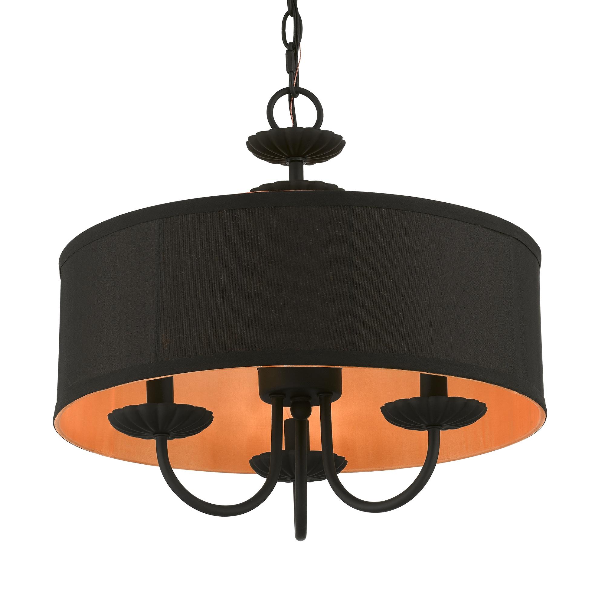 Livex Lighting Winchester 3 - Light Pendant in  Black