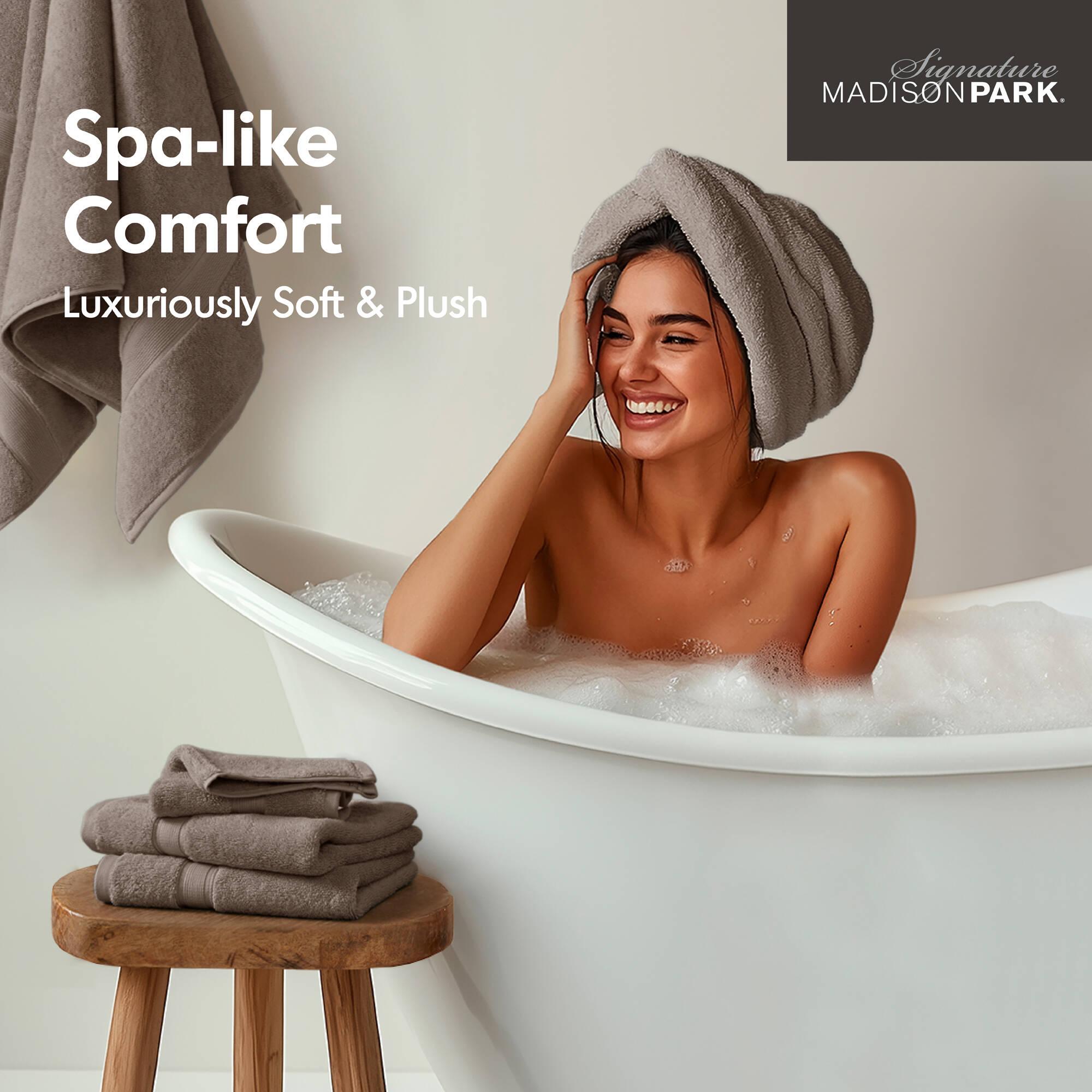 Madison Park Signature 800GSM Ultra-Soft 100% Cotton Absorbent Towel Set