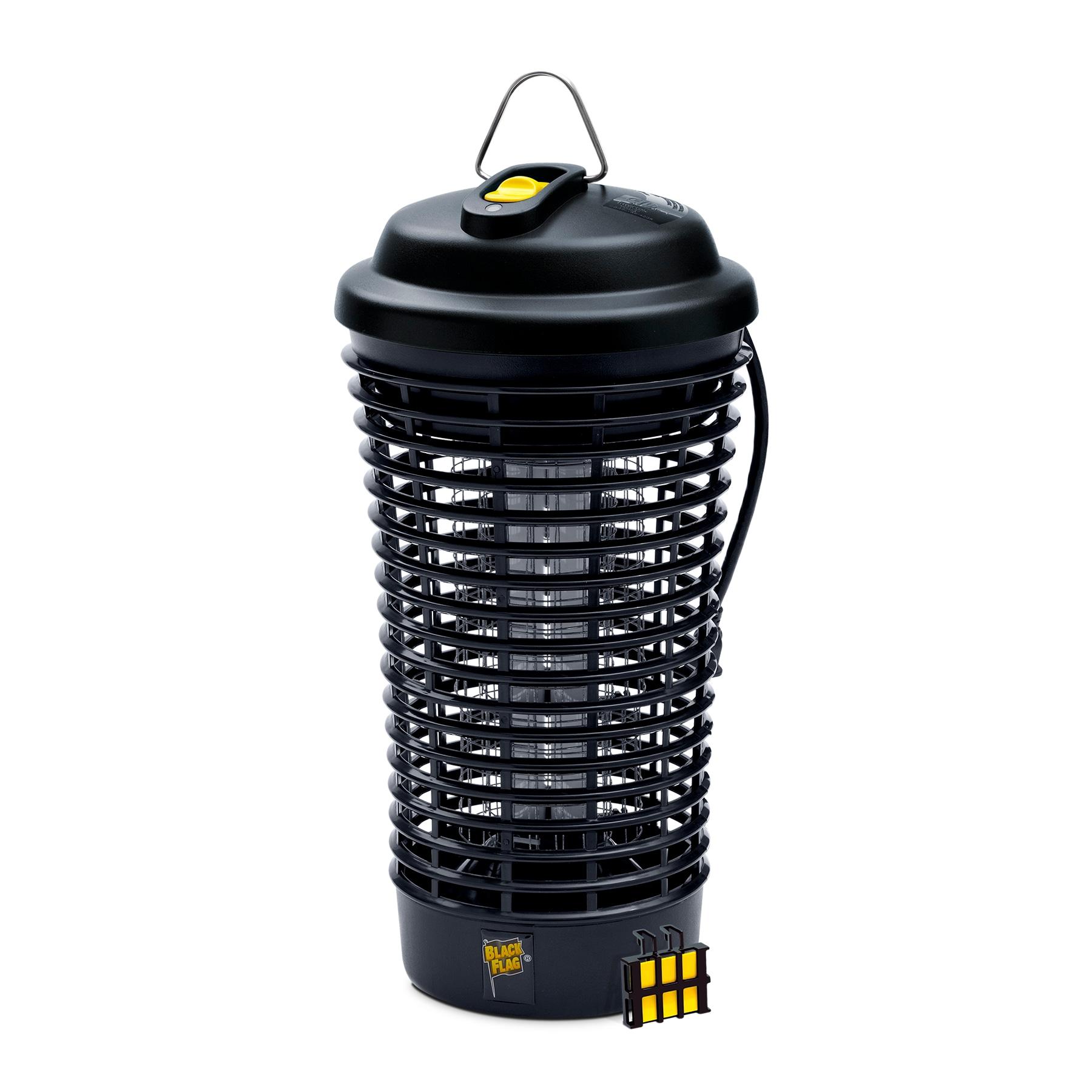 Black Flag 5500 Volt Deluxe 40 Watt Electronic Insect Killer,  Bug Zapper, 1.5 Acre Coverage, Black