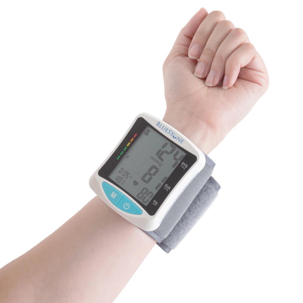 Fleming Supply Automatic Adjustable Cuff Wrist Blood Pressure Monitor With Digital LCD Display Screen
