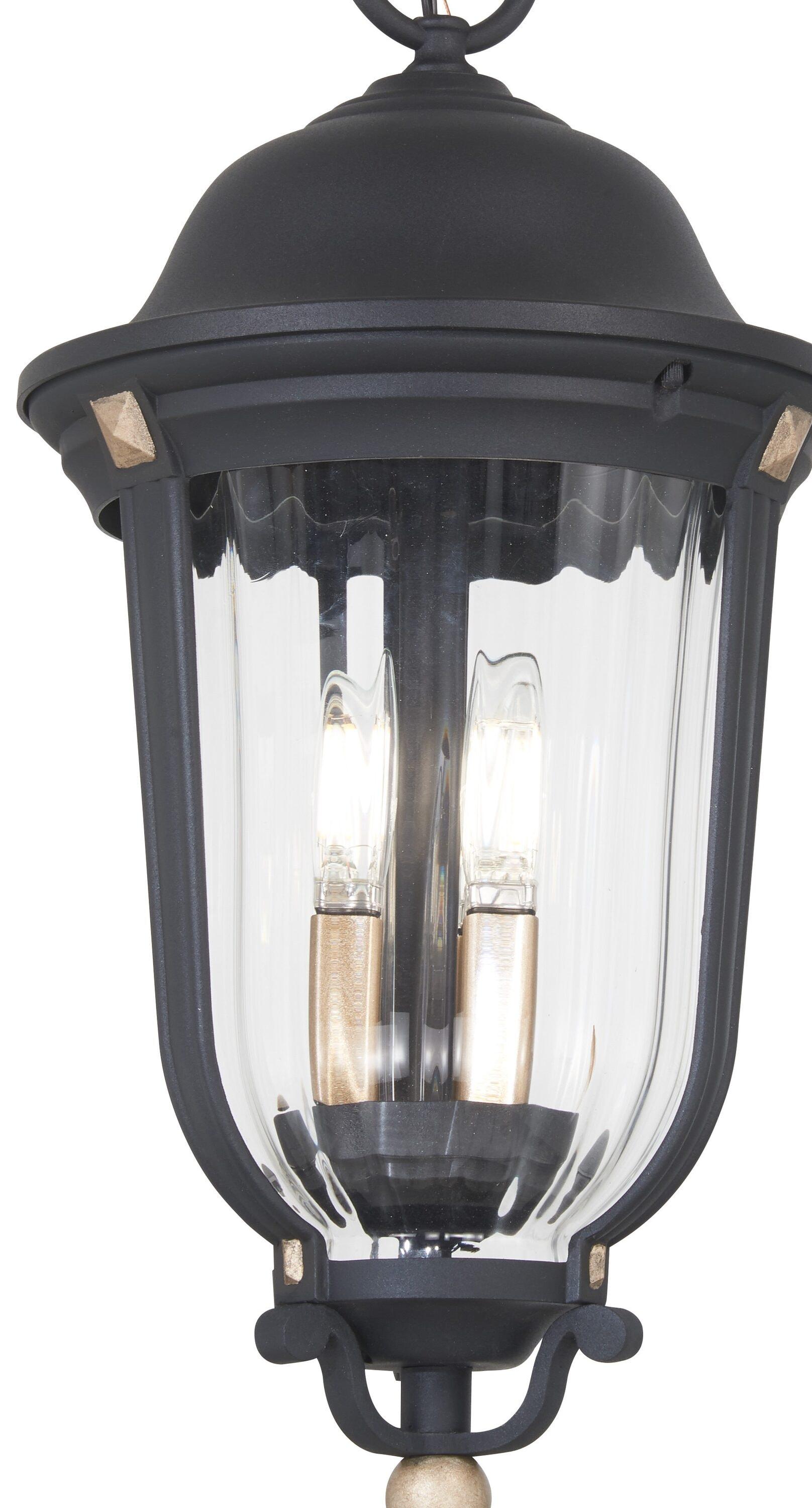 Minka Lavery Vintage Outdoor Hanging Light Fixture Sand Coal Damp Rated 20" Clear Seedy Glass for Post Exterior Barn Porch Patio