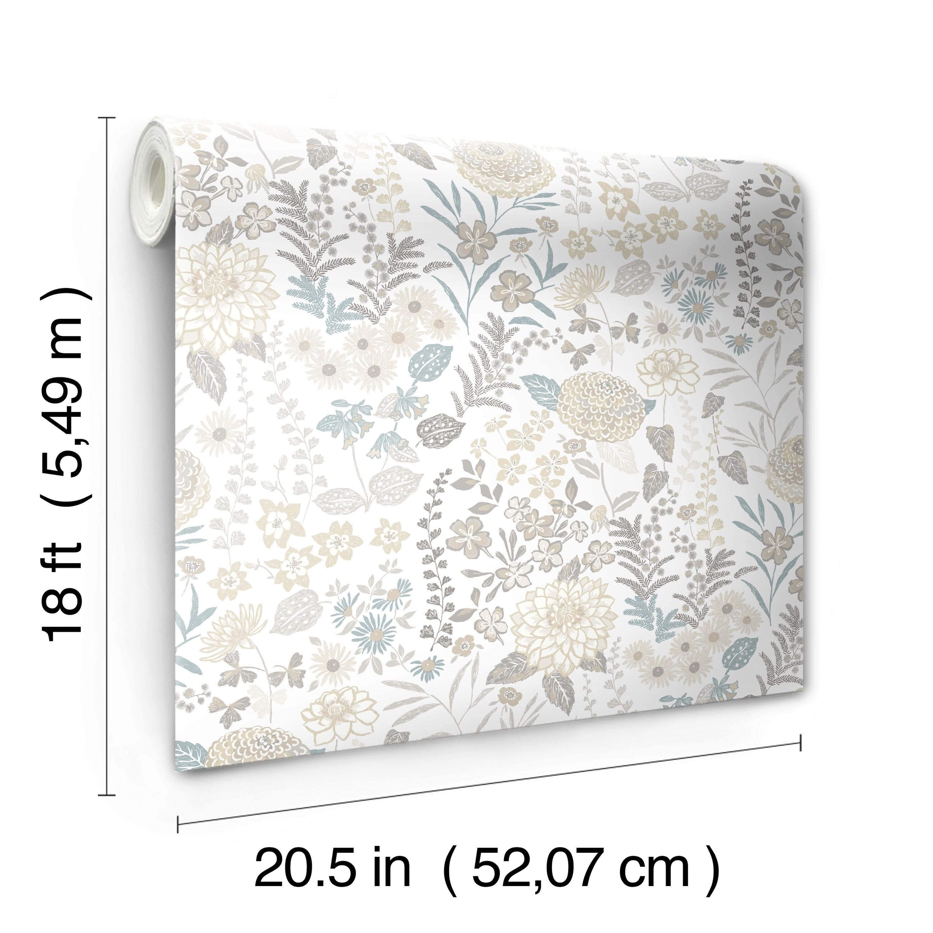 Peel & Stick Floral Roll