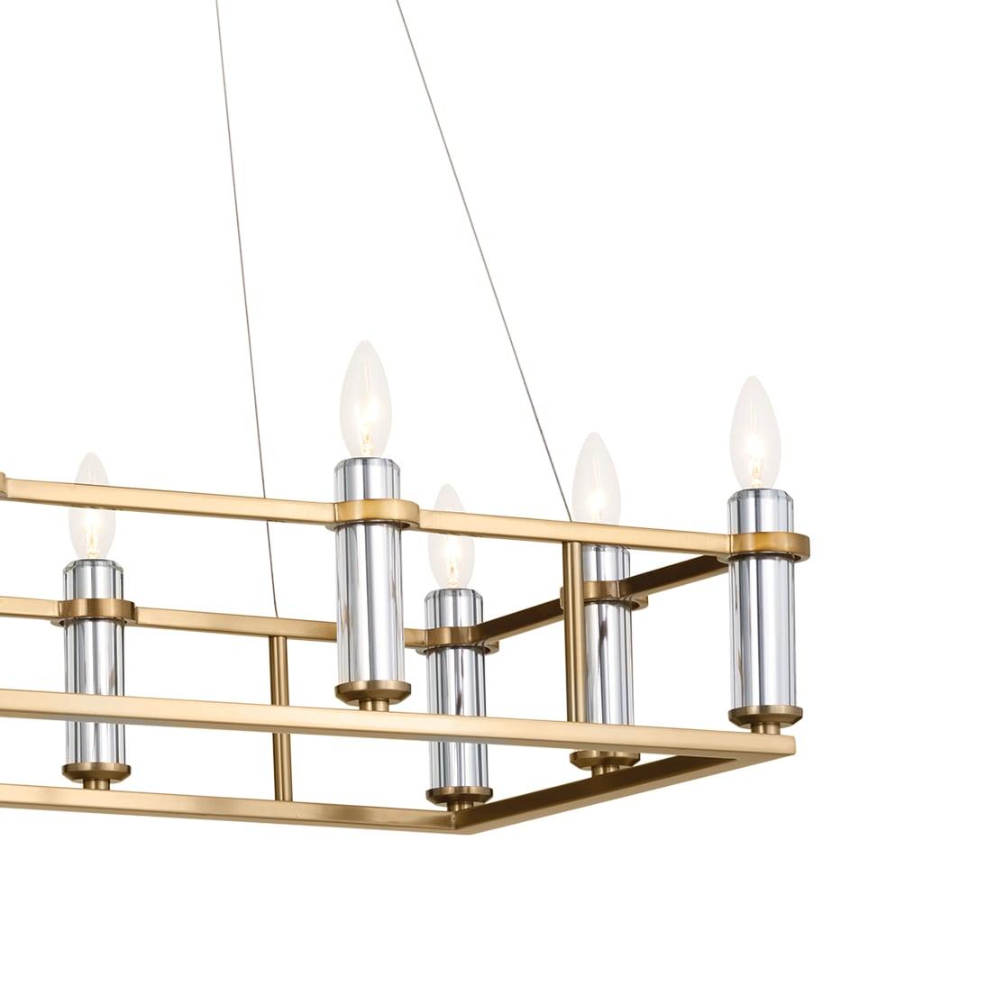Kichler Lighting Rosalind 12 - Light Chandelier in  Brushed Natural Brass