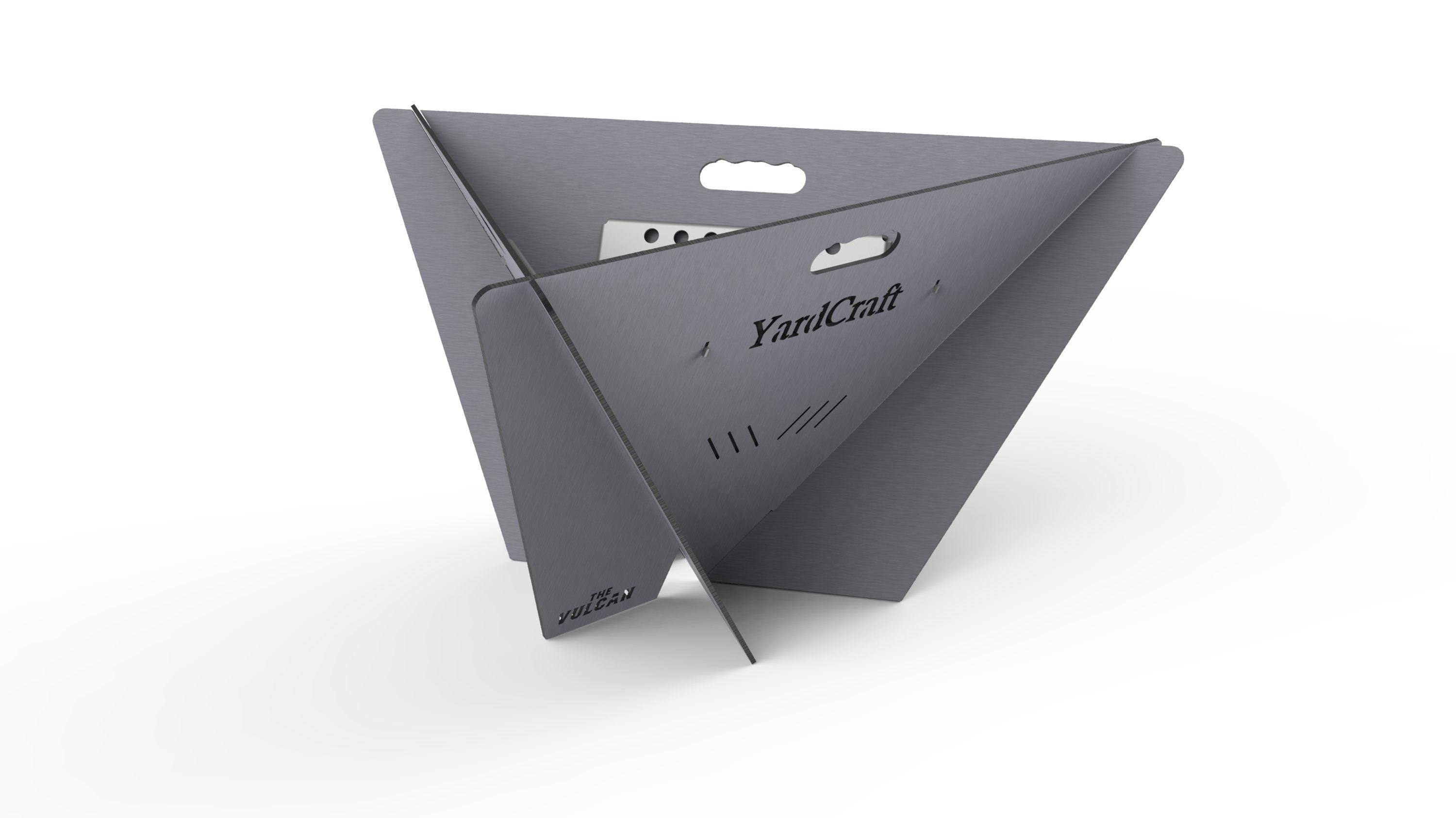 The Vulcan Steel Fire Pit Steel Charcoal/Wood Fire pit