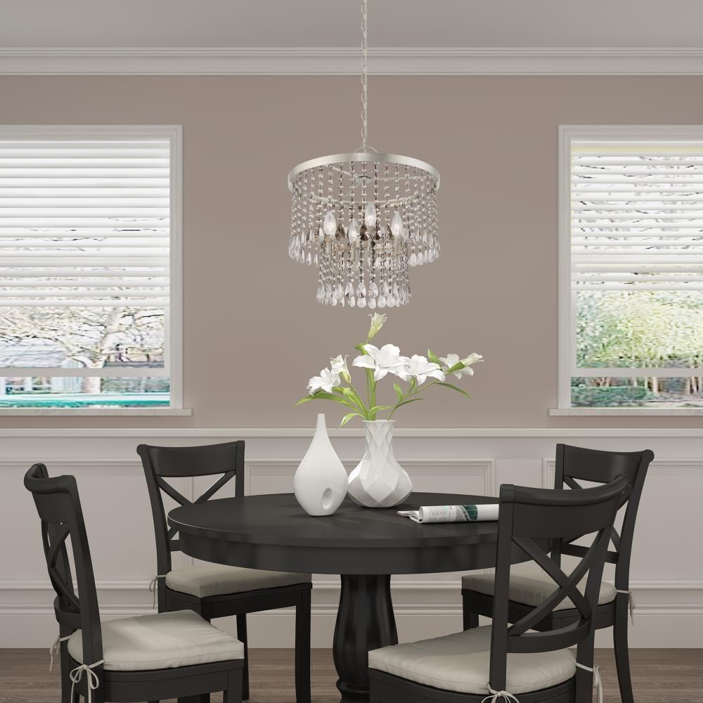 Livex Lighting Elizabeth 4 - Light Chandelier in  Brushed Nickel