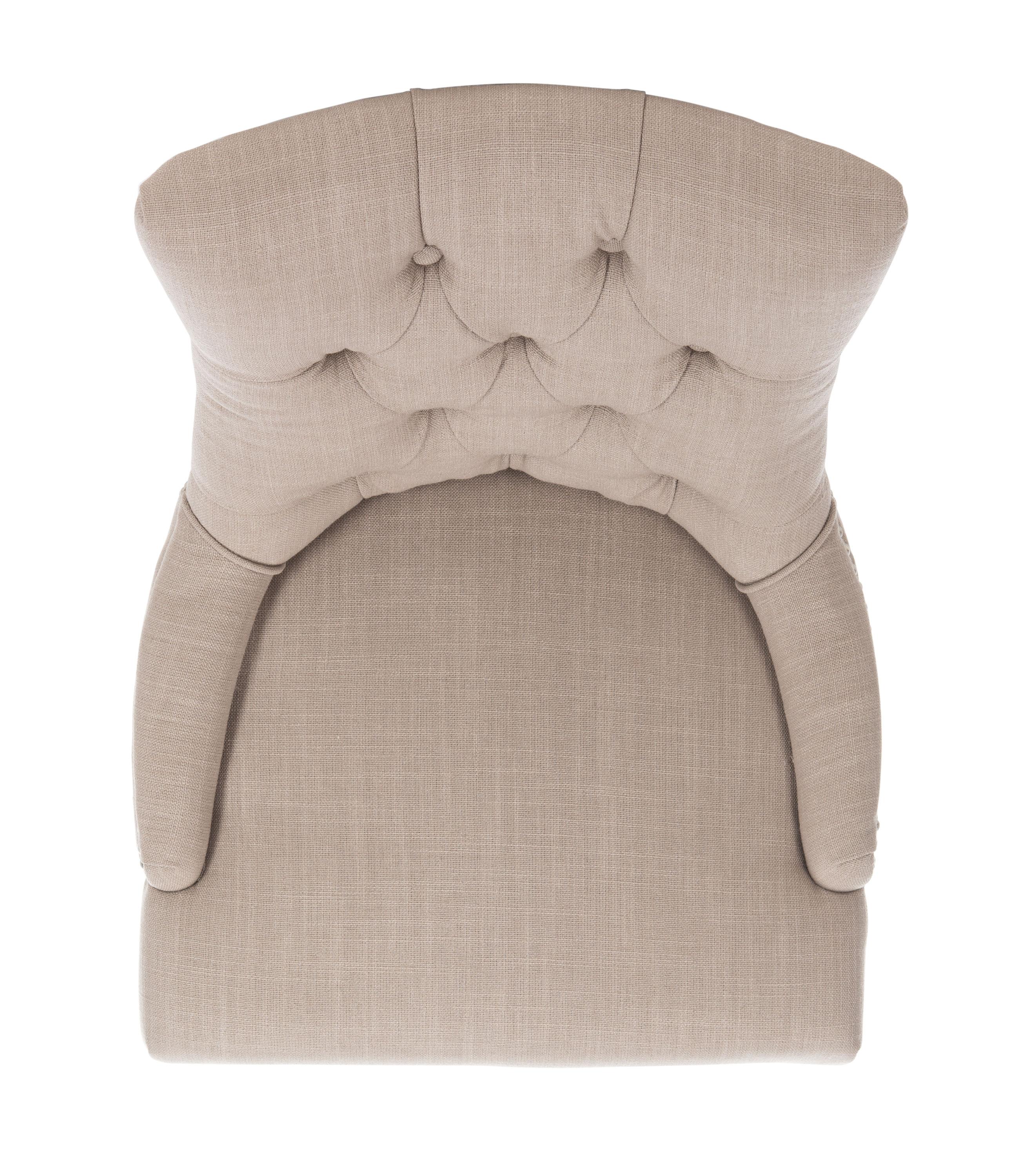 Abby 19''H Tufted Side Chairs (Set of 2) - True Taupe - Safavieh.