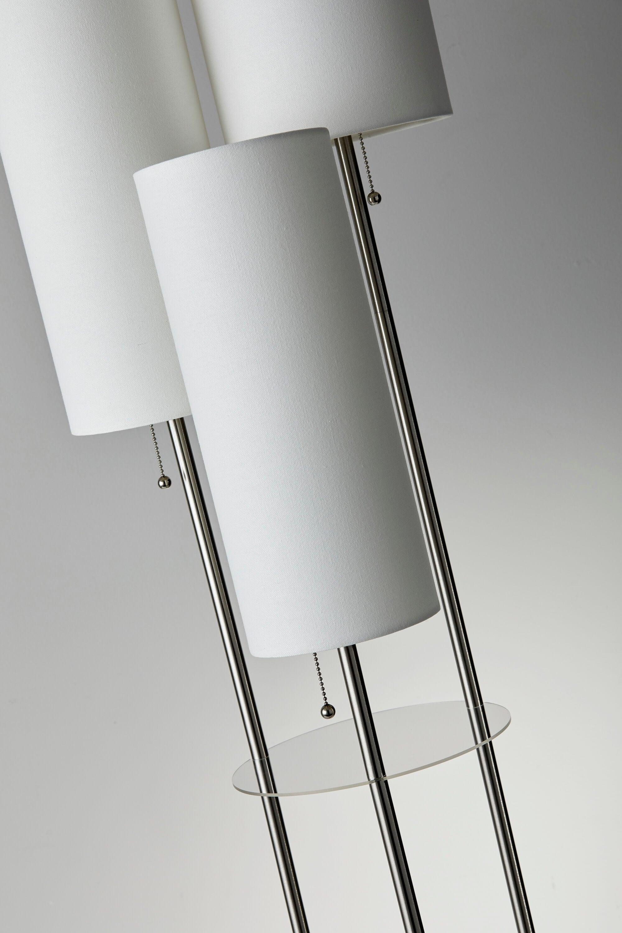 68" Trio Floor Lamp Silver - Adesso