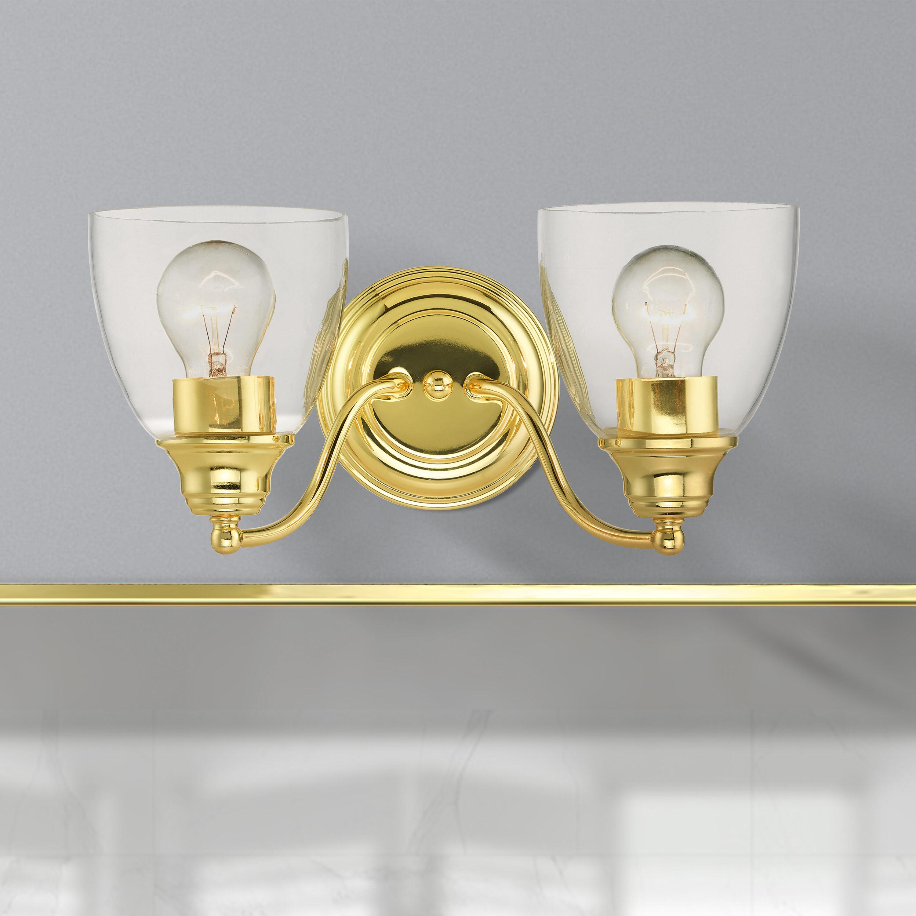 Livex Lighting Montgomery 2 - Light Vanity in  Polished Brass