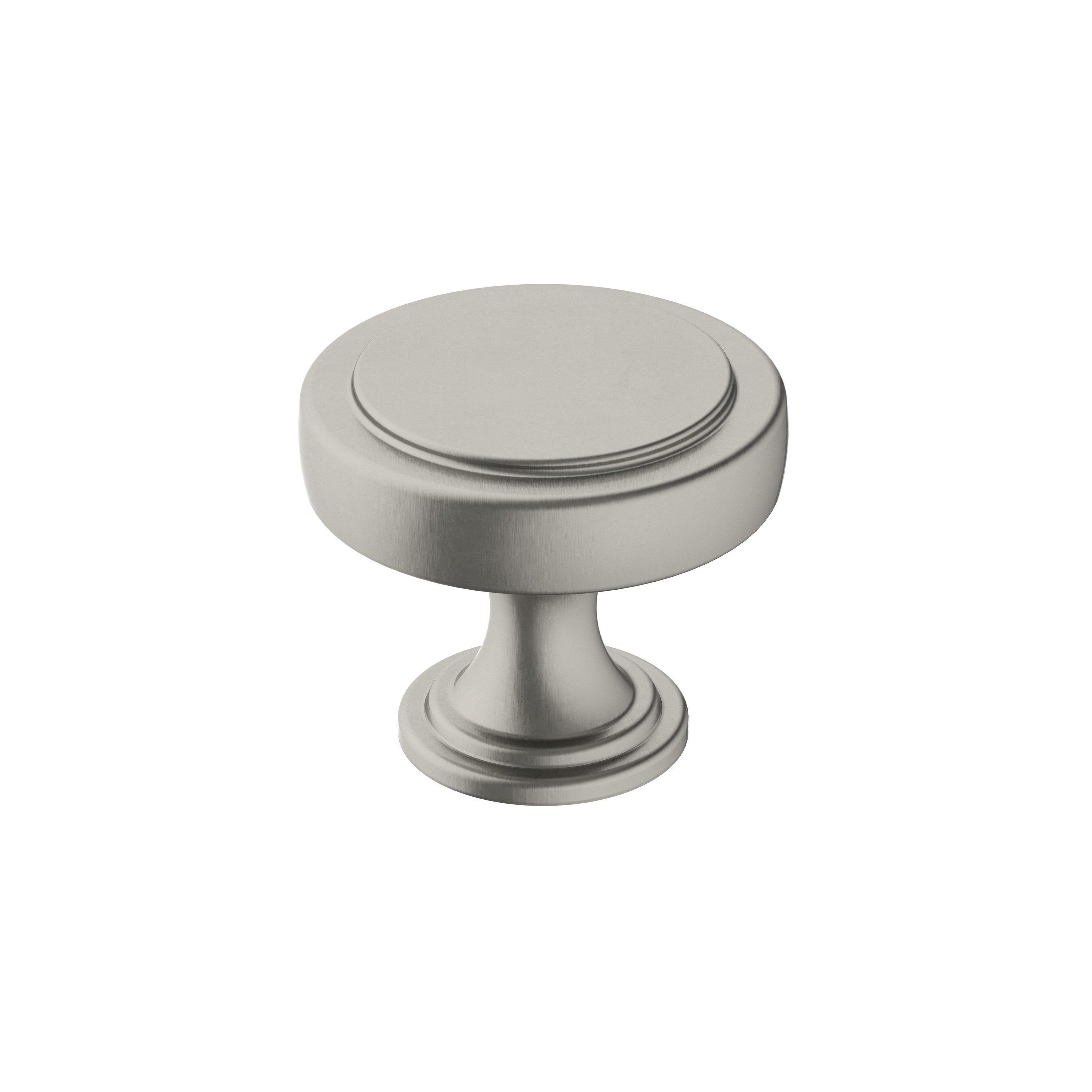 Amerock Exceed 1-1/2 inch (38mm) Diameter Satin Nickel Cabinet Knob