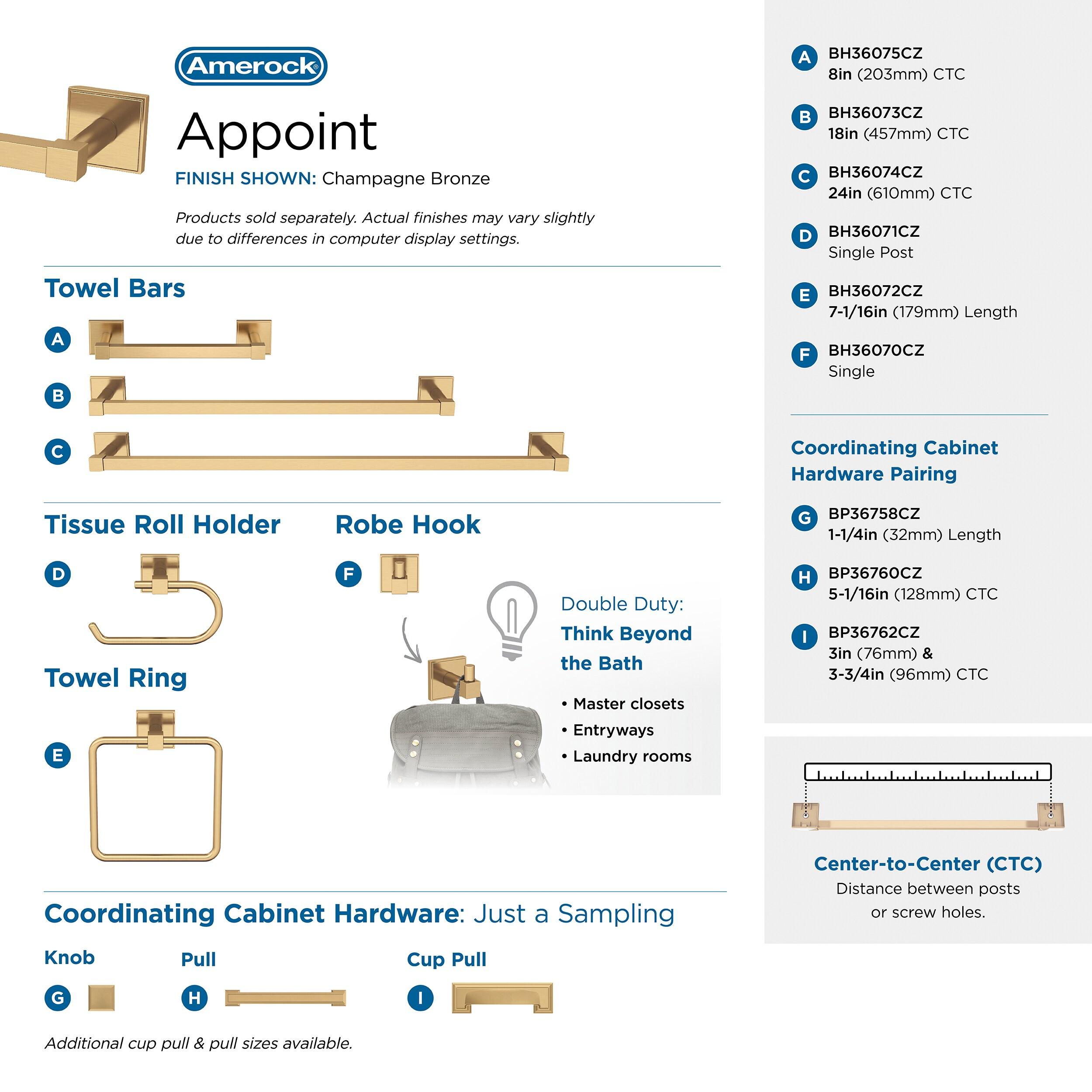 Appoint 25.87" Wall Mounted Towel Bar