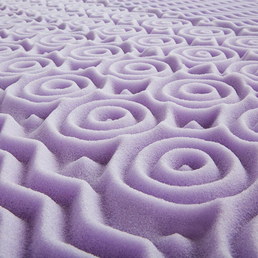 2" Zoned Lavender Memory Foam Mattress Topper