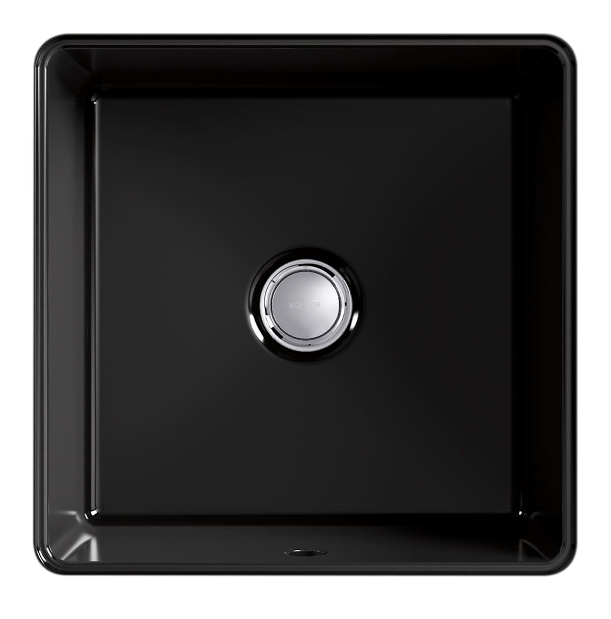 Verticyl Vitreous China Square Undermount Bathroom Sink with Overflow