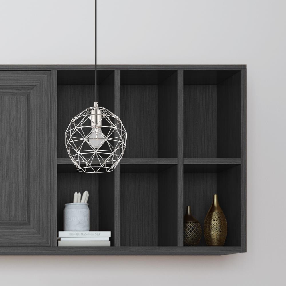 Livex Lighting Geometric Shade 1 - Light Pendant in  Brushed Nickel