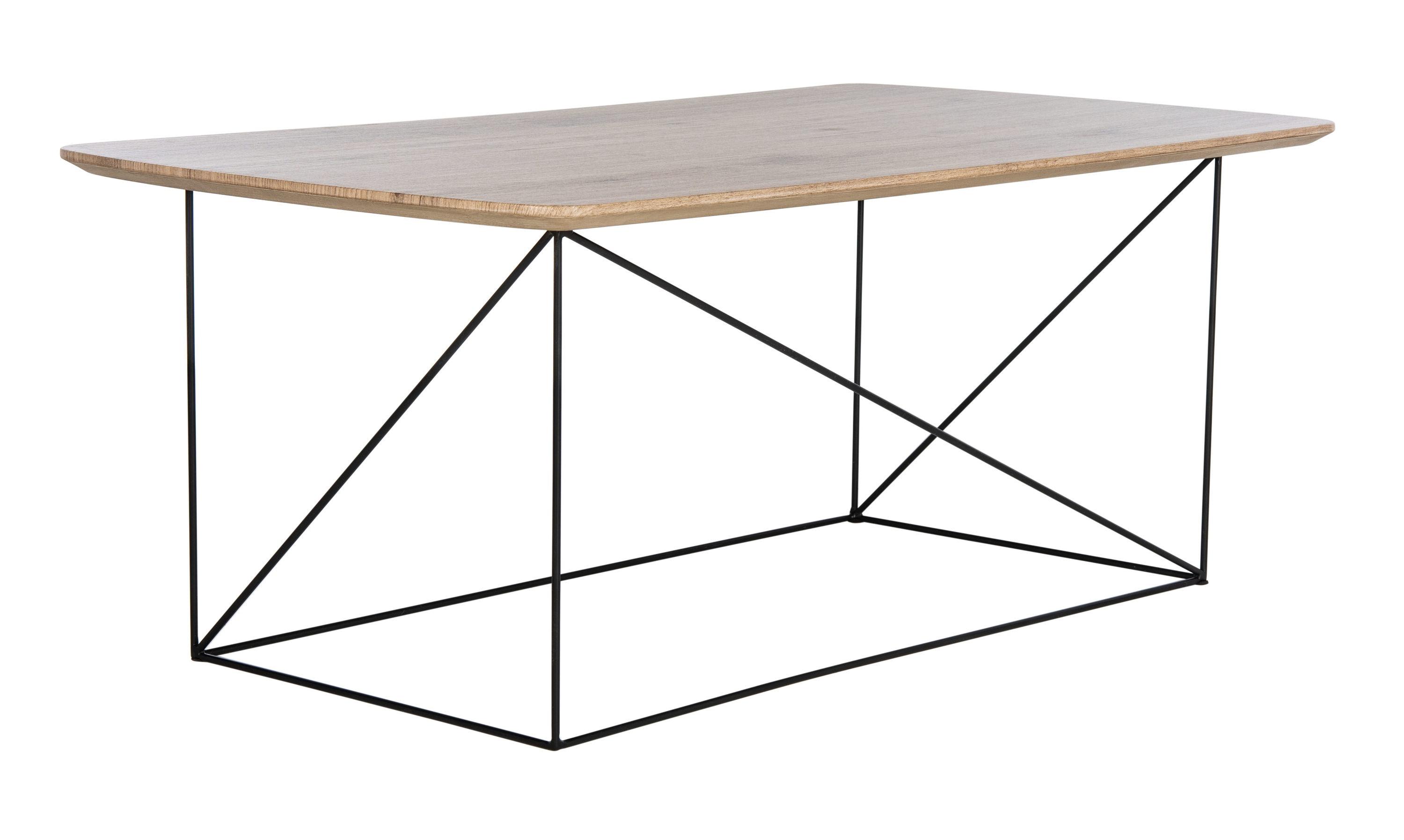 Rylee Rectangle Coffee Table - Taupe Brown/Black - Safavieh