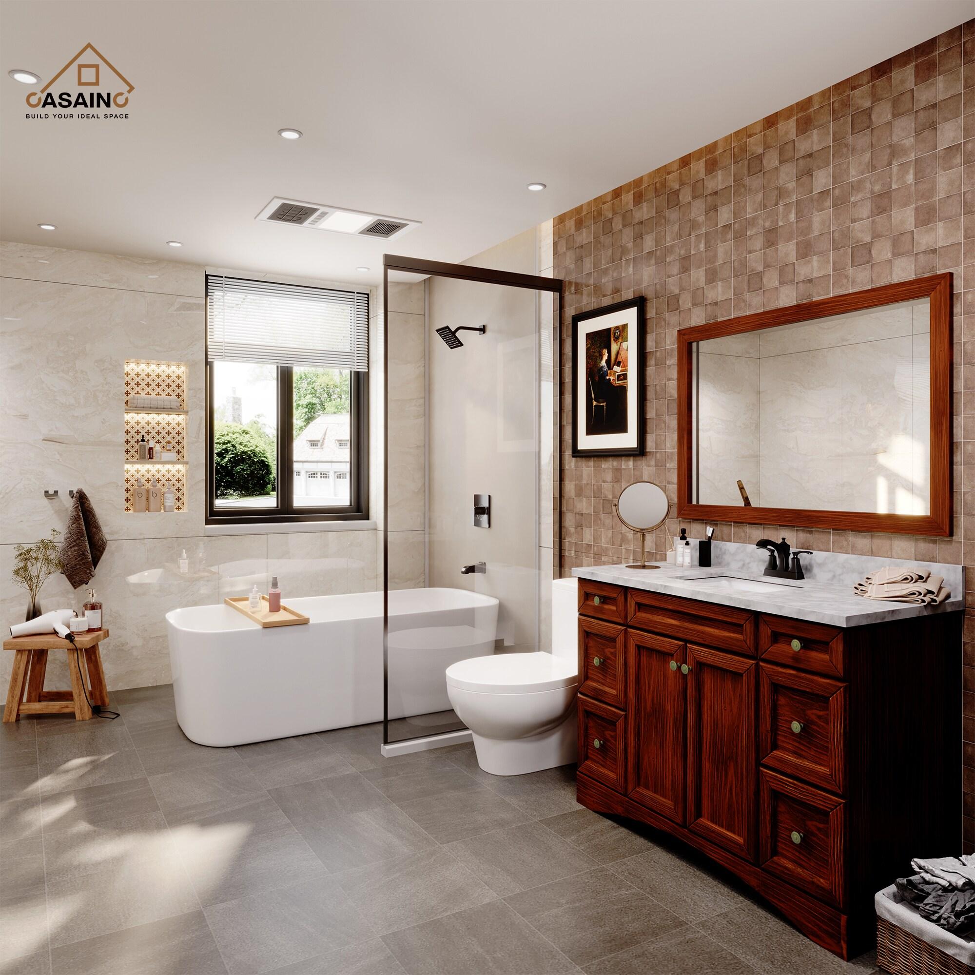 4-inch Centerset Bathroom Faucet with Drain