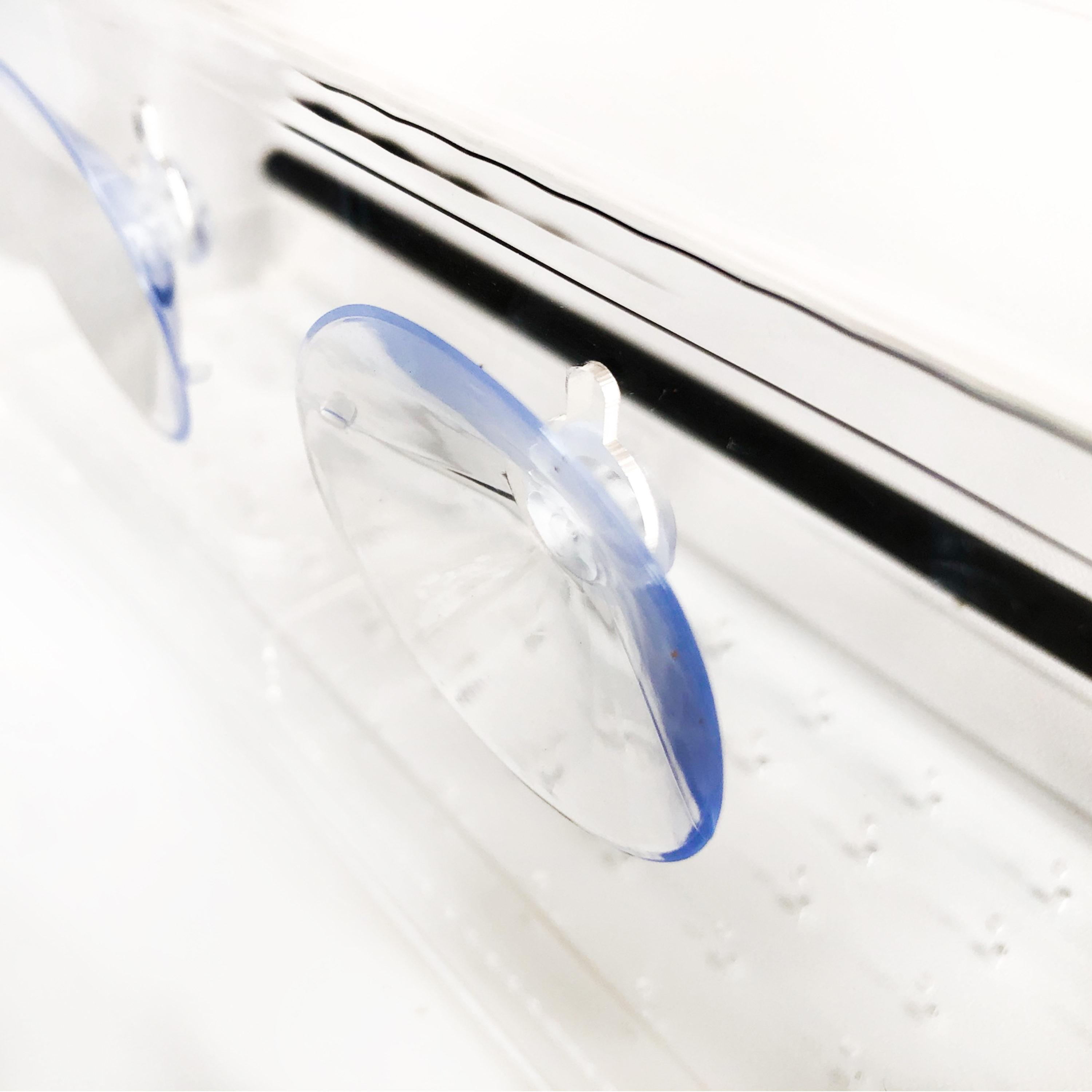 Clear Acrylic Window-Mounted Bird Feeder with Removable Seed Tray