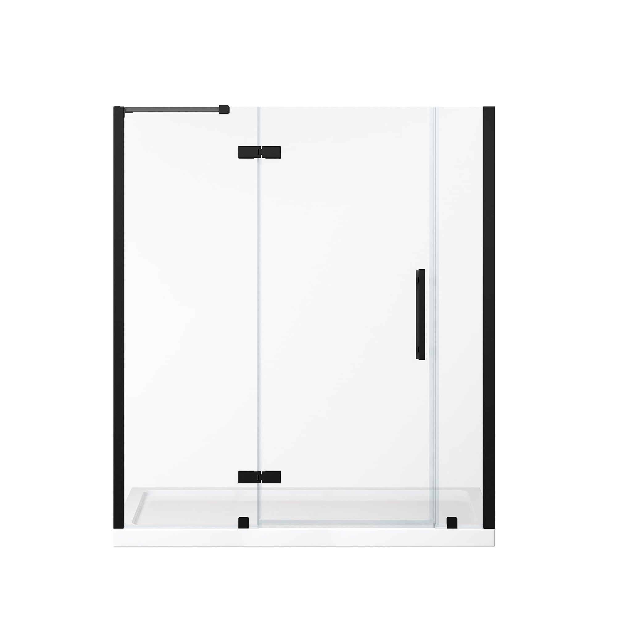 Endless Pasadena 59" W x 72" H Buttress Alcove Shower Kit, Door, Panel, Shelves