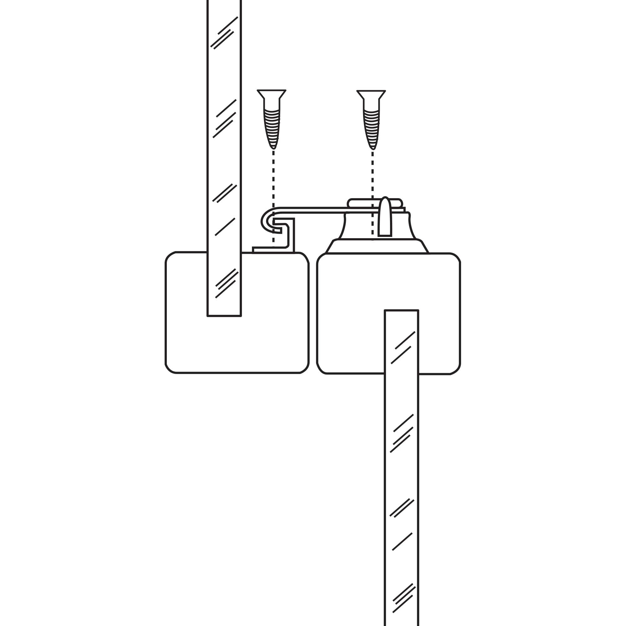 1-3/4 in. Antique Brass-Plated Stamped Steel Double Hung Sliding Window Sash Lock w/Draw Tight Cam-Action Latch Design