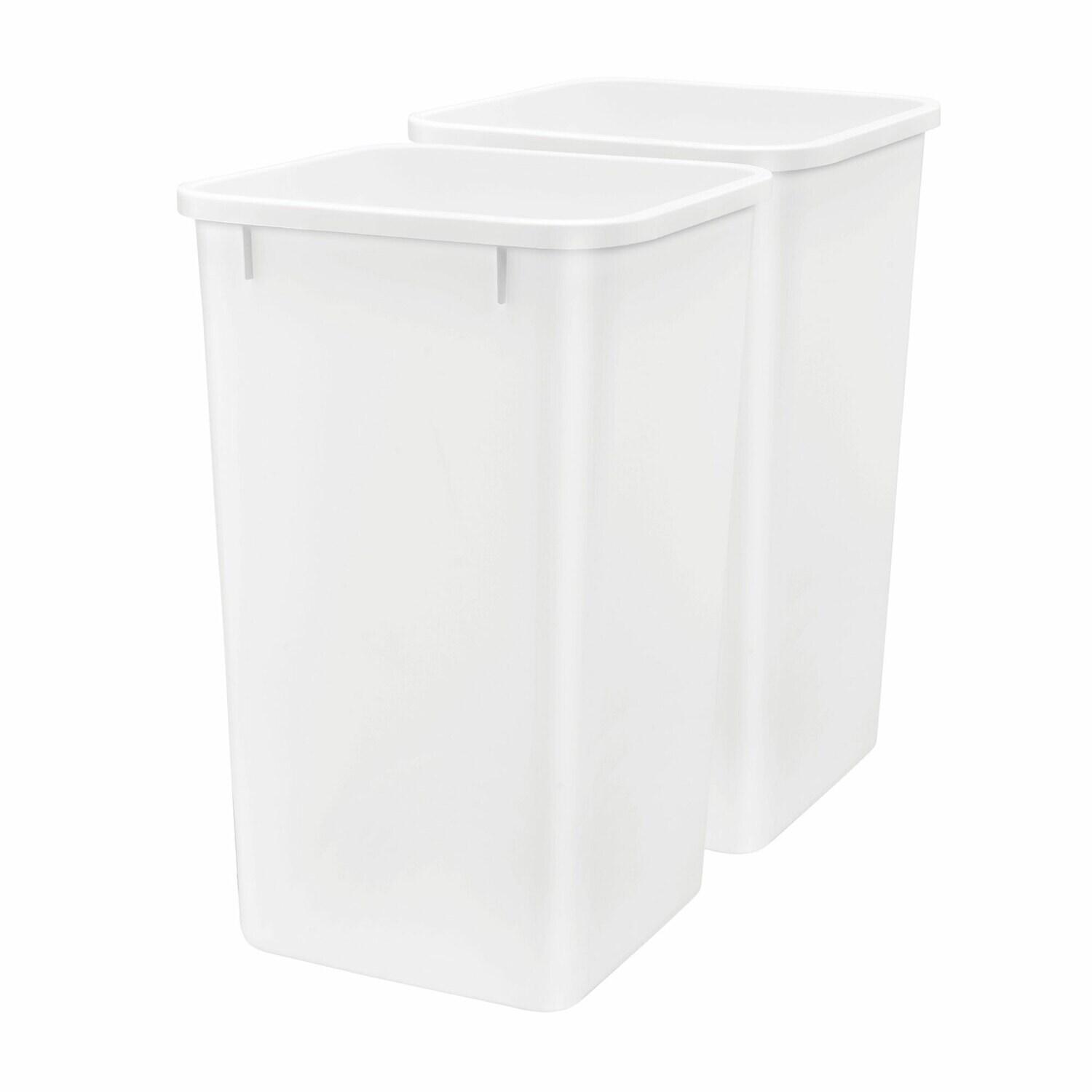 Rev-A-Shelf Polymer Replacement Trash Bin, 2 Pack (Set of 2)