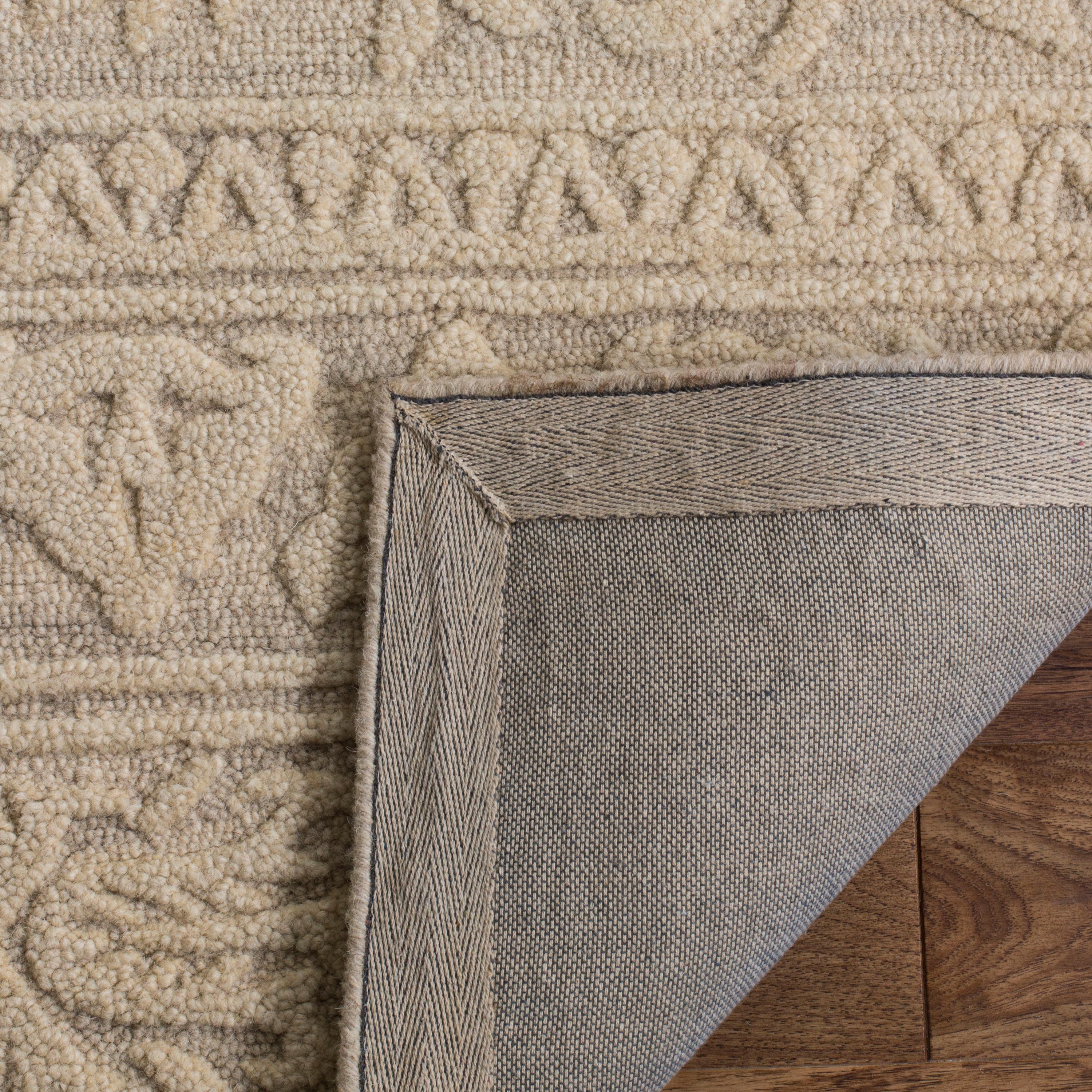 Blossom BLM109 Hand Tufted Indoor Area Rug - Light Grey/Ivory - 5'x8' - Safavieh