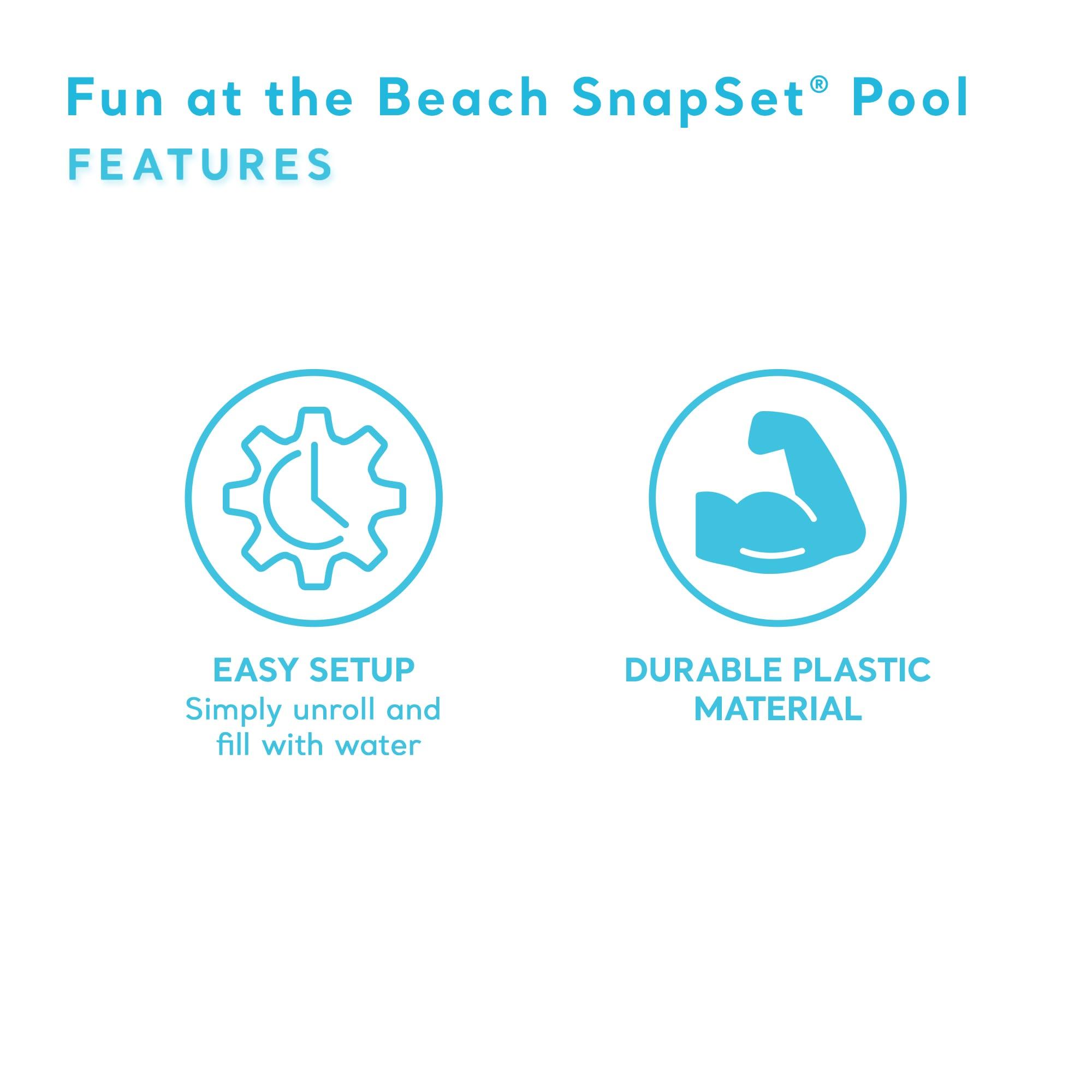 INTEX Beach Days Snapset Instant Kids Childrens Swimming Pool