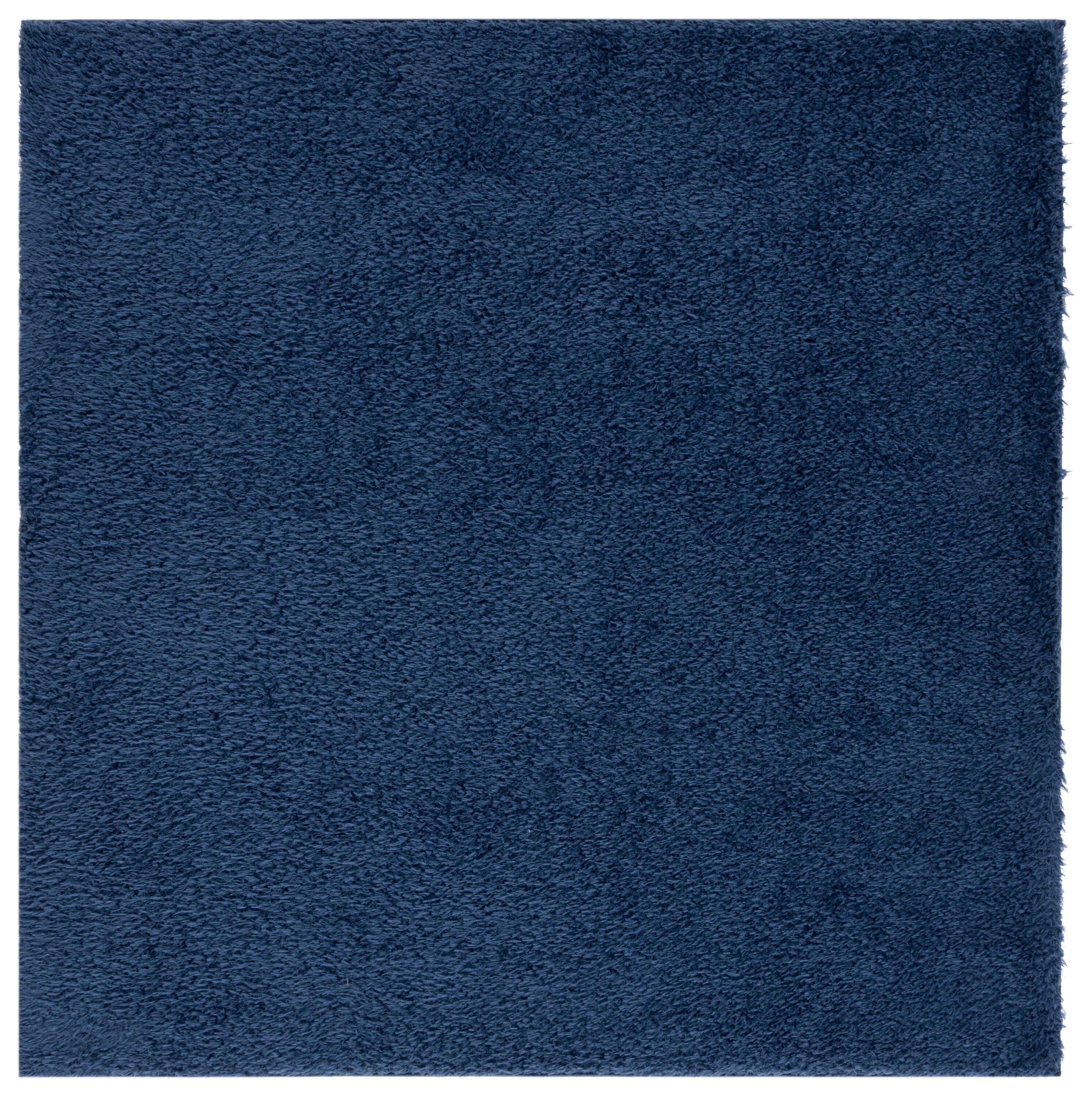 Milan Shag SG180 Power Loomed Indoor Area Rug - Navy - 7'x7' - Safavieh