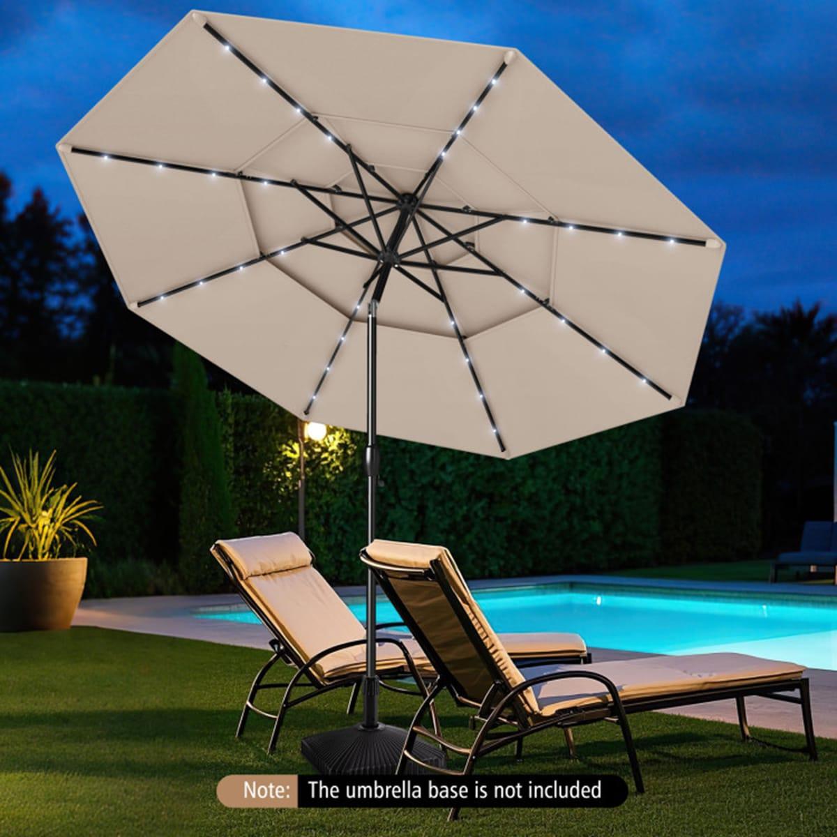 mondawe Mossas 120'' x 79'' Rectangular Market Umbrella