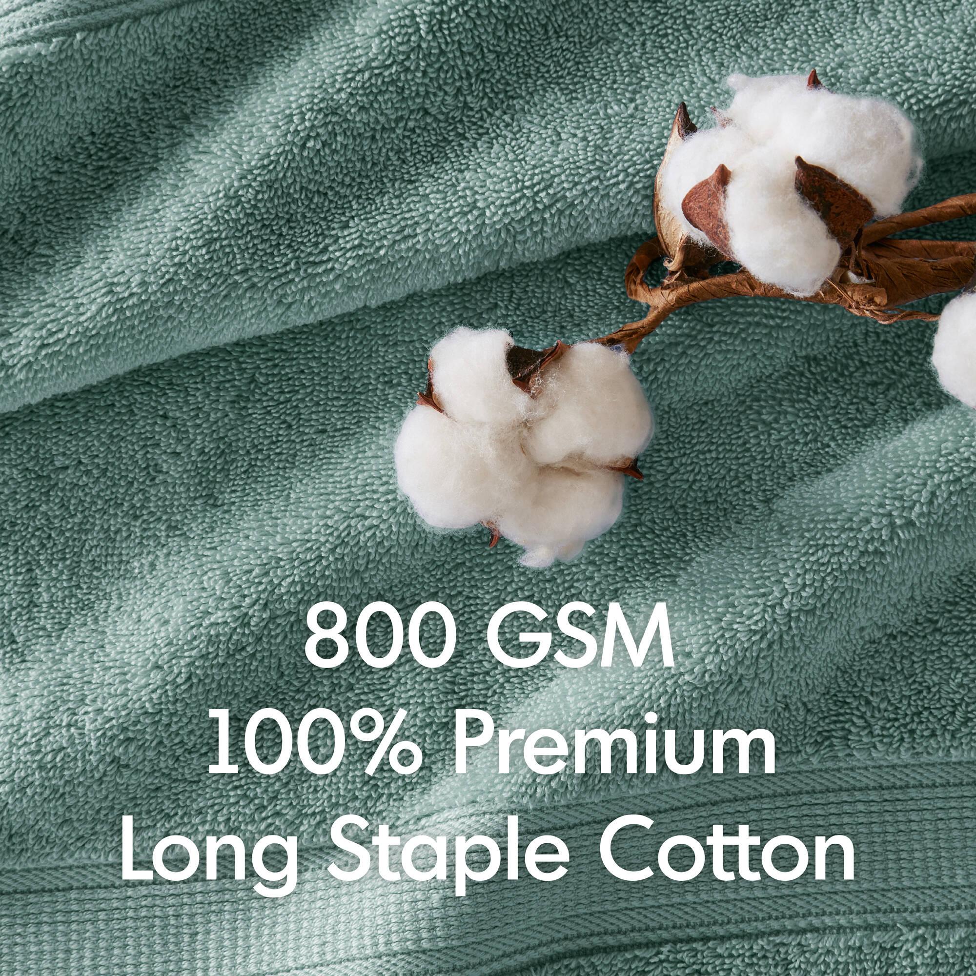 Madison Park Signature 800GSM Ultra-Soft 100% Cotton Absorbent Towel Set