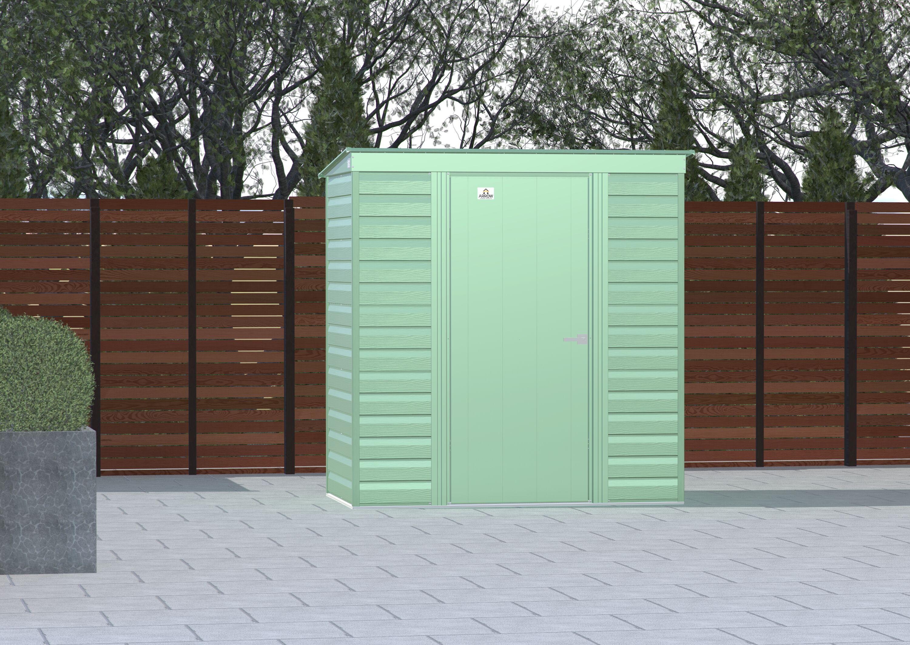 Arrow 6 ft. W x 4 ft. D Steel Horizontal Storage Shed