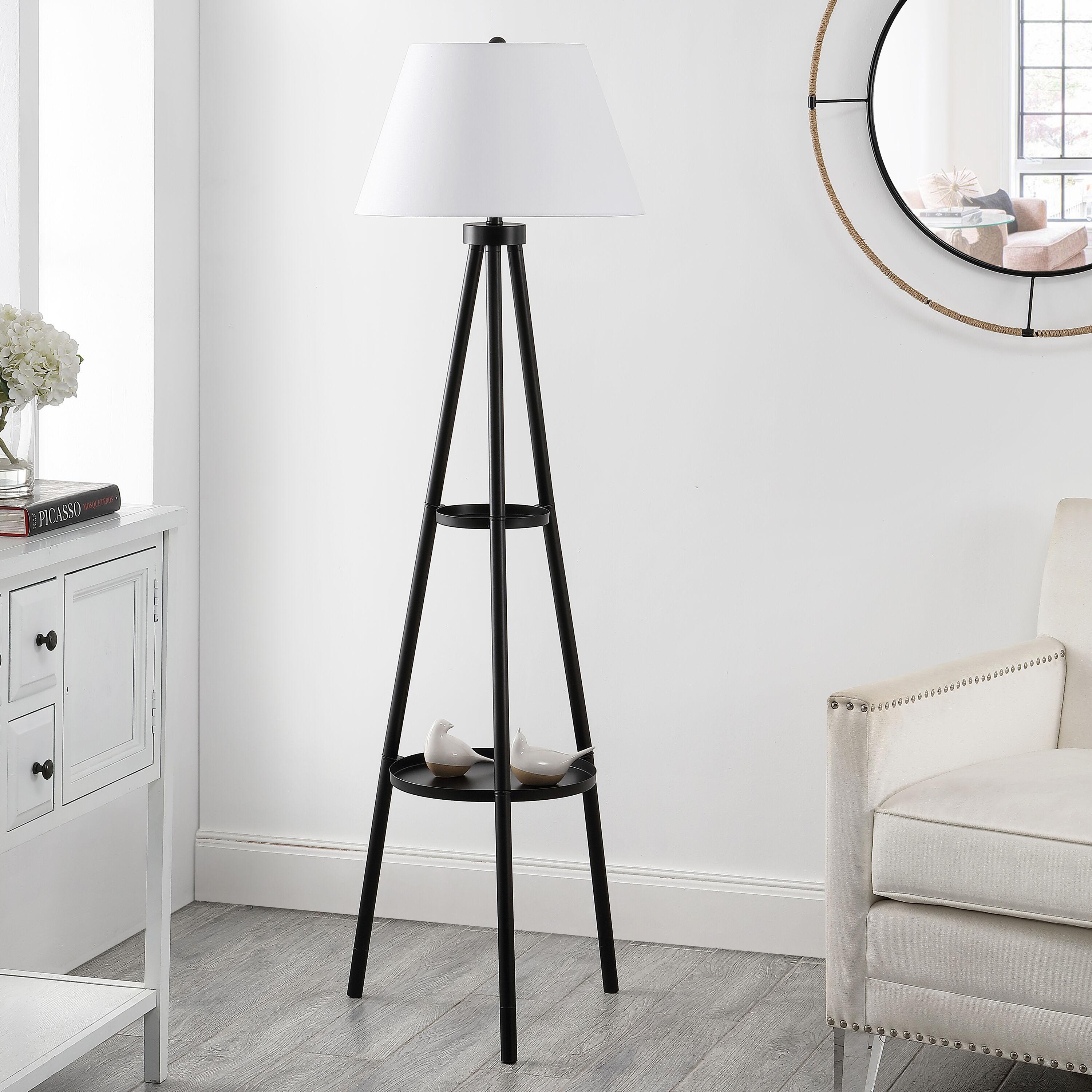 Dorea 63" Floor Lamp - FLL4107 - Black - Safavieh