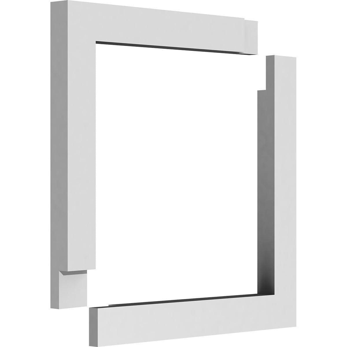 Ekena Millwork 16"W x 16"H x 3/8"P Prescott Decorative Wall Panel (Two-Piece)