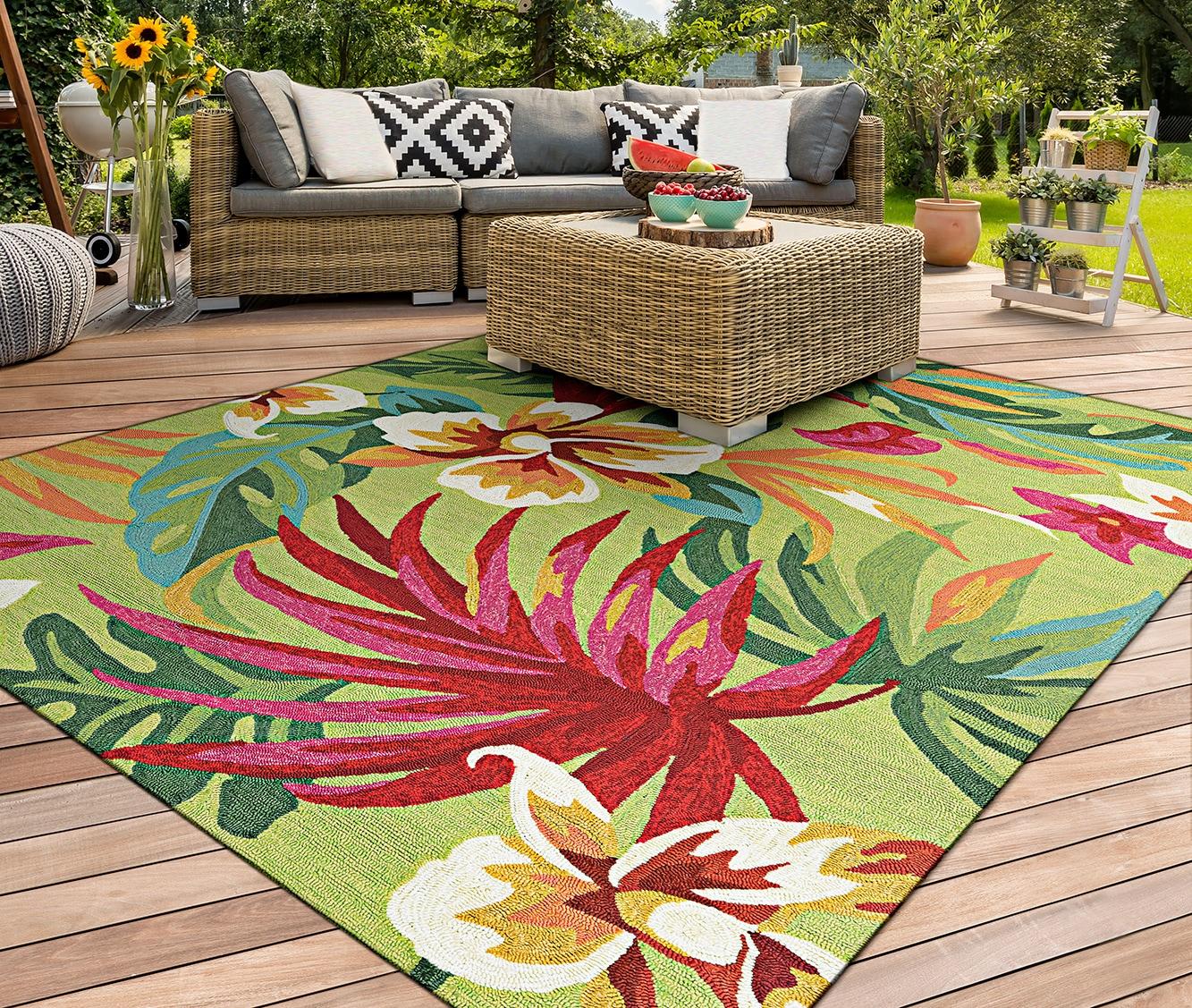 Couristan Covington Painted Fern Indoor/Outdoor Area Rug