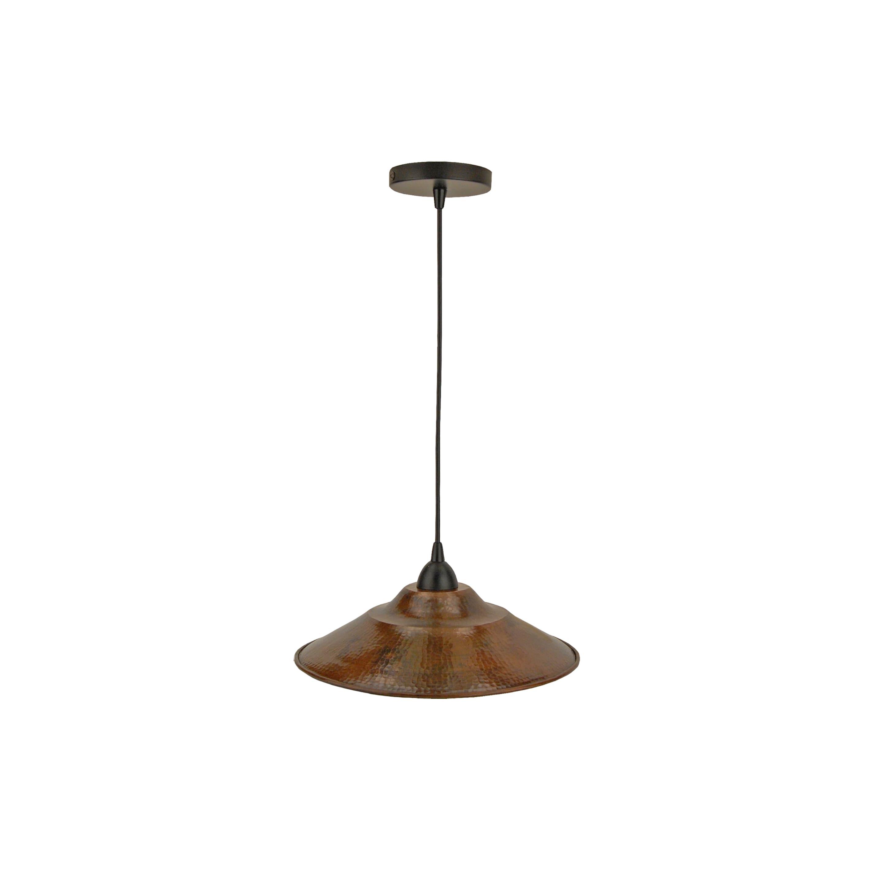 Premier Copper Products L400DB 3 in. Pendant Light Hand Hammered Copper