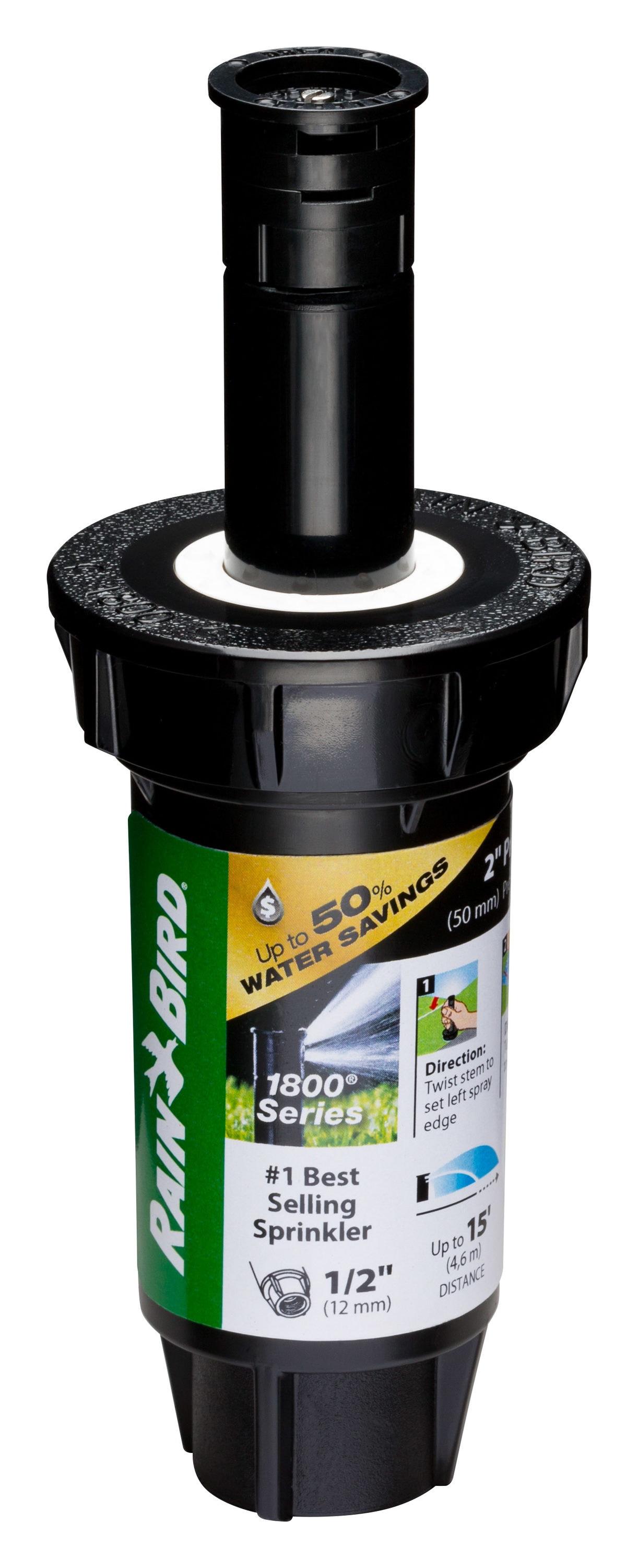 Professional Series 2" Quarter Circle Pop Up Spray Head Dual Spray Noz, Each