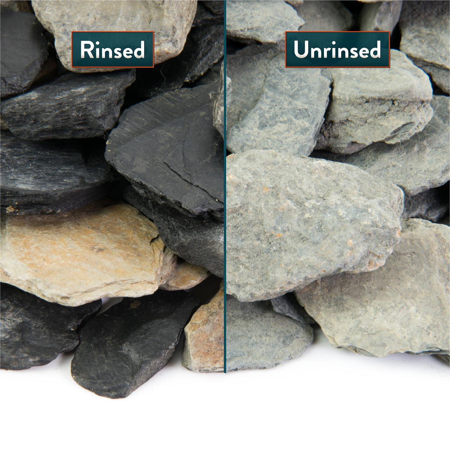 Natural Black and Tan Slate Chips Landscaping Rocks